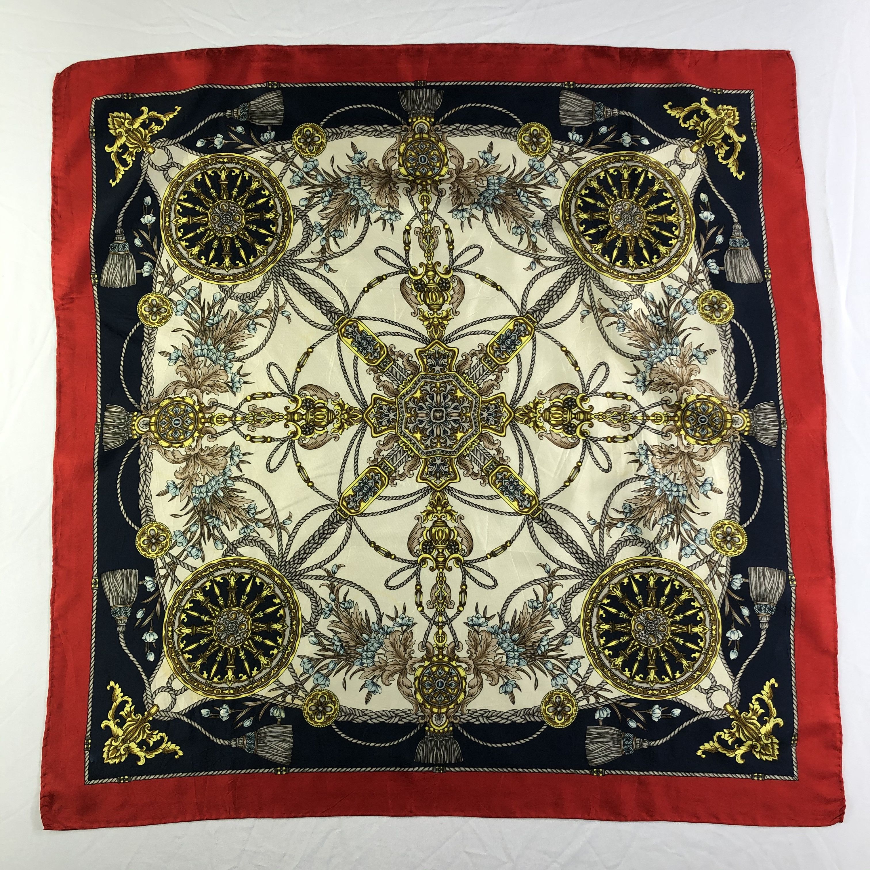 Vintage Vintage Silk Scarf Size ONE SIZE - 2 Thumbnail