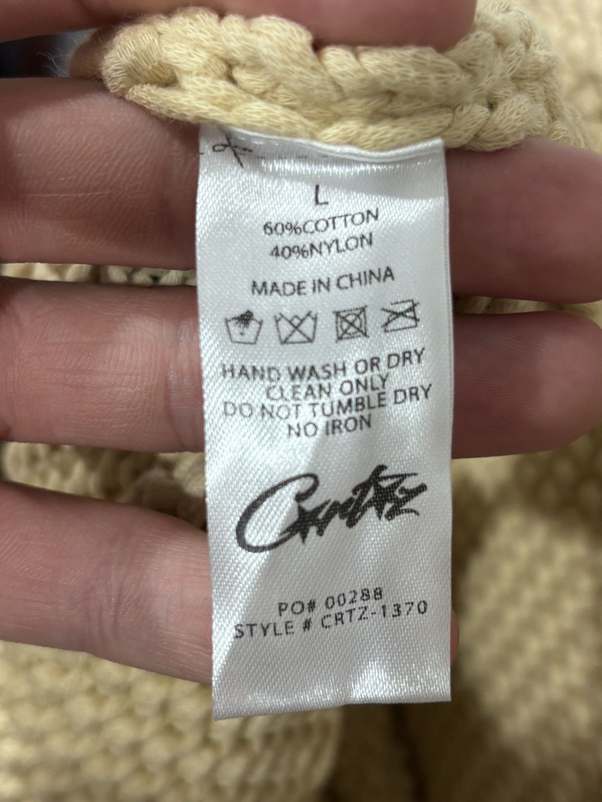 Corteiz Corteiz Chunky Knit Royale Sweater Natural Size US L / EU 52-54 / 3 - 9 Thumbnail
