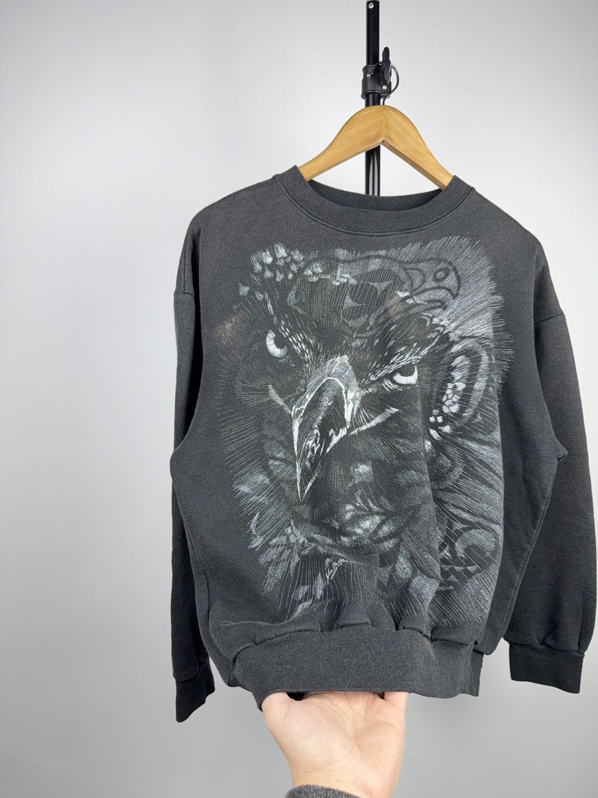 Vintage Vintage Retro Eagle Wildlife Art Sweatshirt 90s Graphic Size M / US 6-8 / IT 42-44 - 2 Thumbnail
