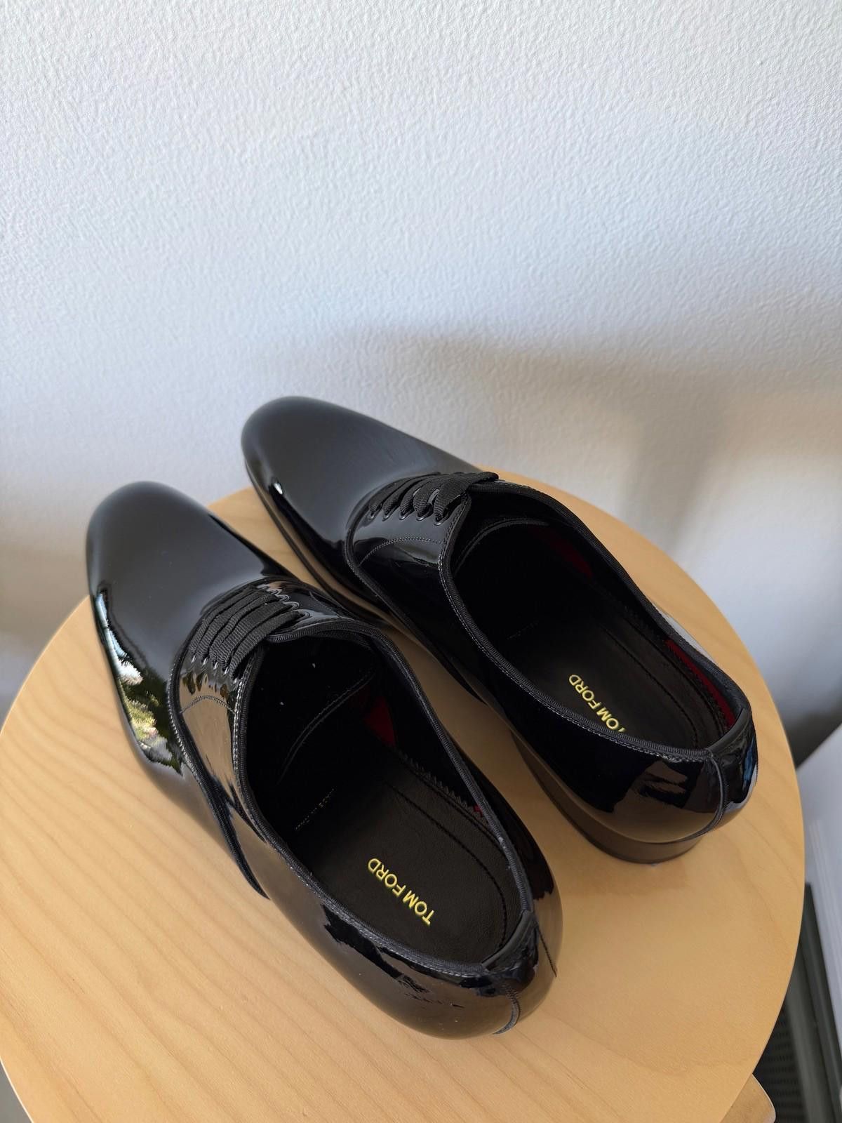 Tom Ford new Tom Ford mens patent leather edgar lace up shoes black 7 Size US 8 / EU 41 - 5 Thumbnail