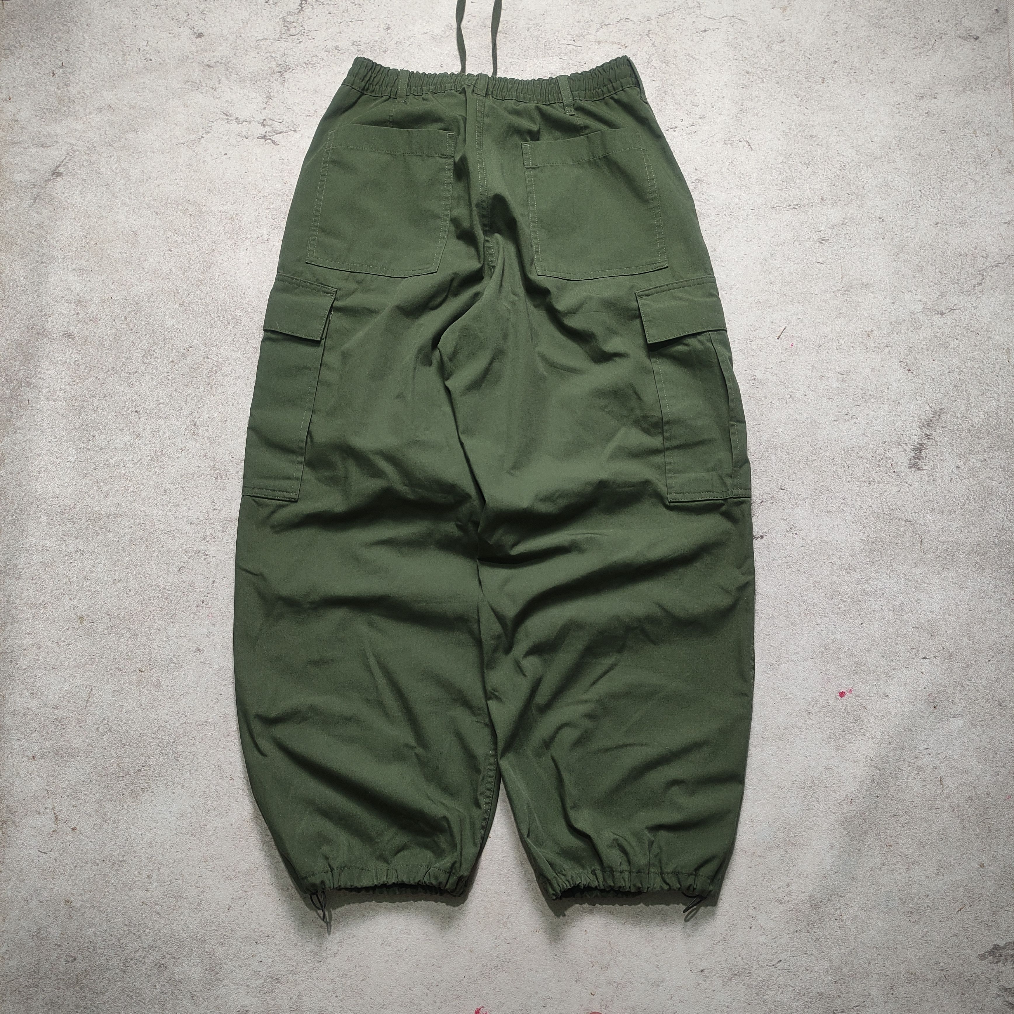 GU × Japanese Brand Gu Super Wide Cargo Ballon Pants Style Yohji Yamamoto Size US 29 - 3 Thumbnail