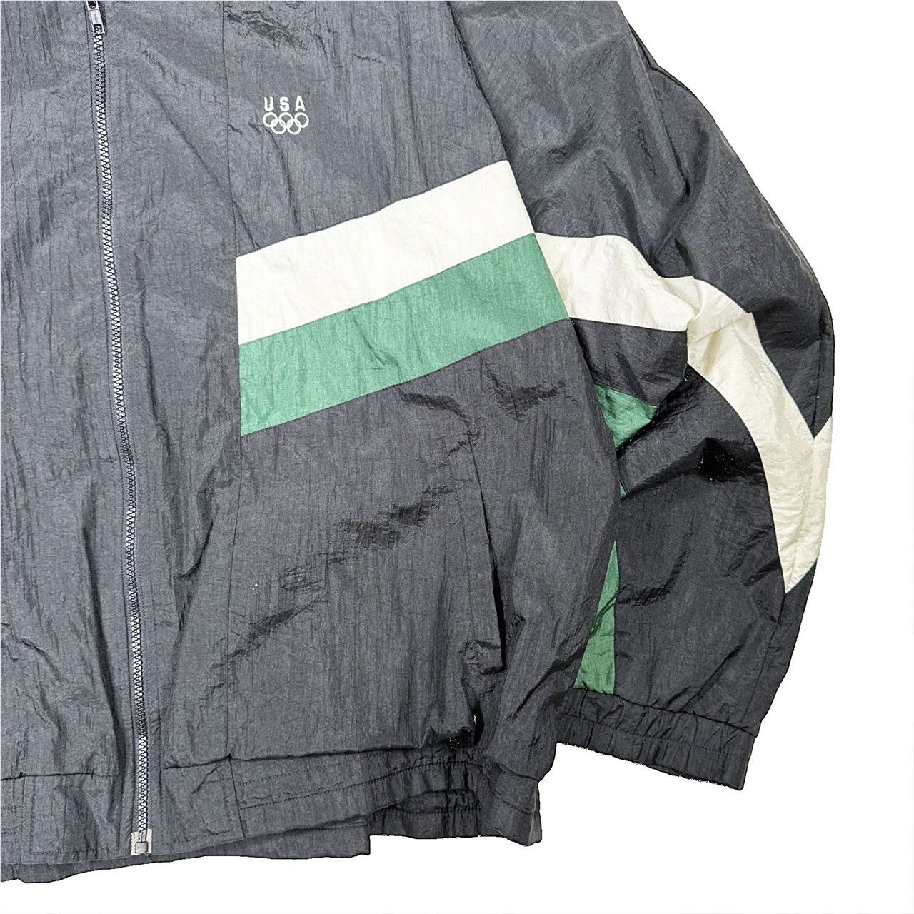 Vintage Vintage 90s USA Olympics Light Zip Up Windbreaker Jacket Size US XL / EU 56 / 4 - 3 Thumbnail