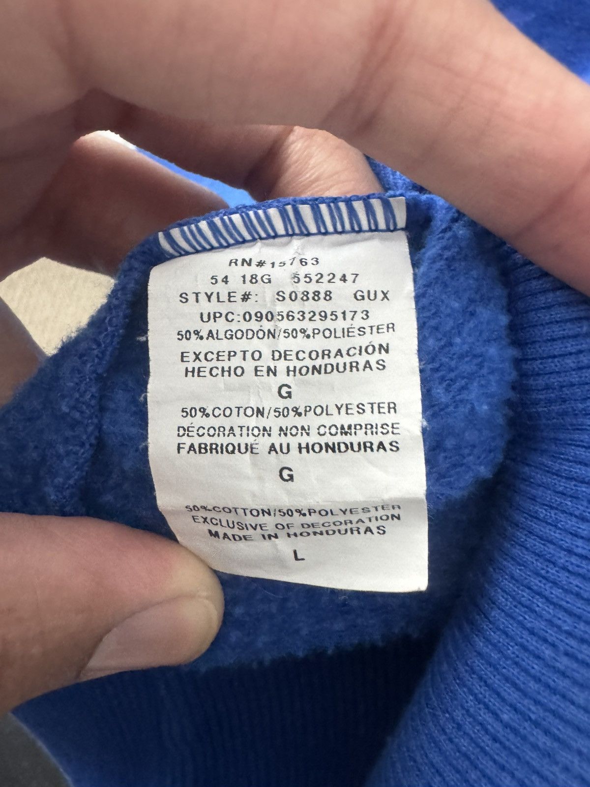 Champion Champion Cobalt Blue Crewneck Sweatshirt L Size US L / EU 52-54 / 3 - 3 Thumbnail
