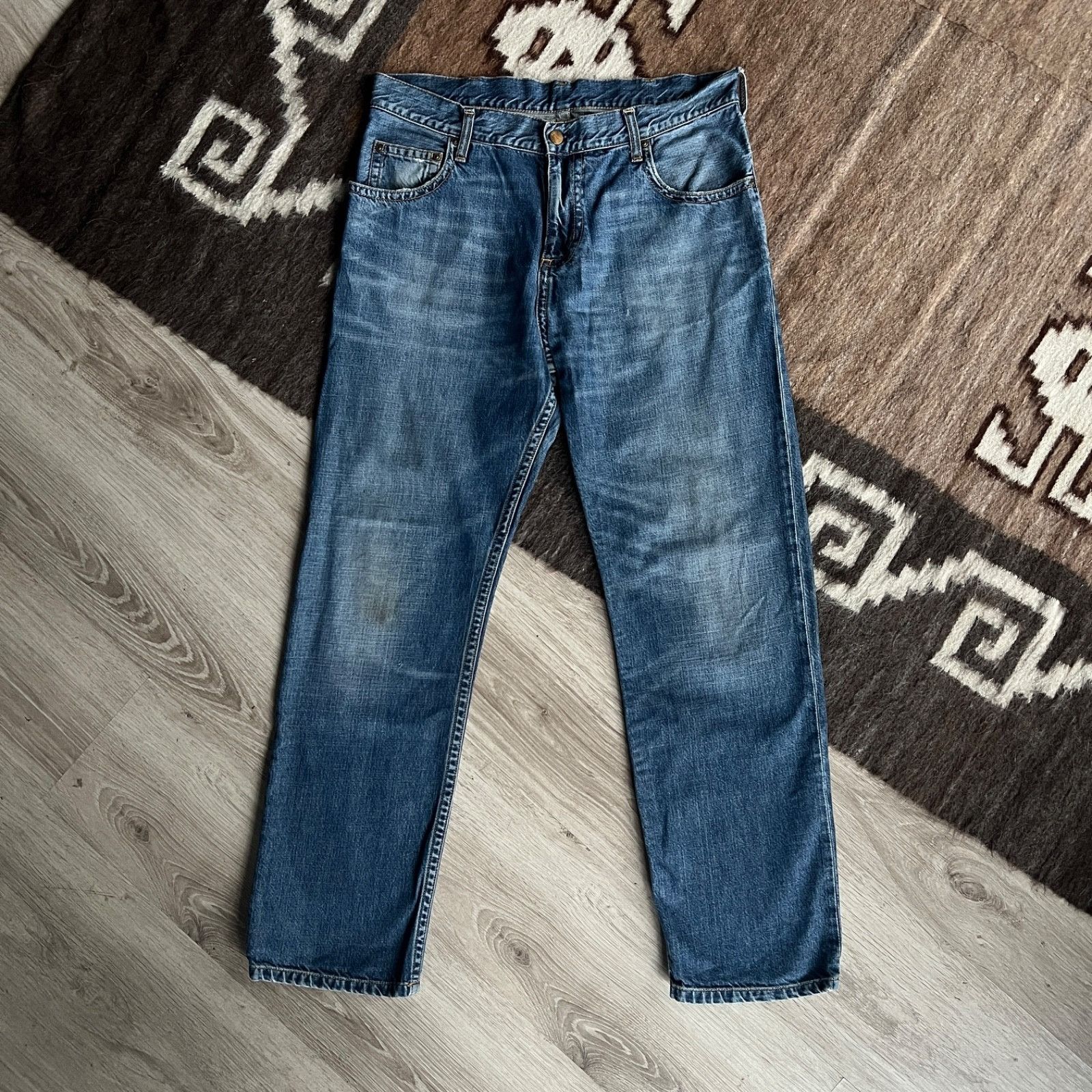Carhartt Carhartt Slim Fit Jeans Men’s Blue Denim Workwear Size 34x32 Size US 34 / EU 50 - 4 Thumbnail