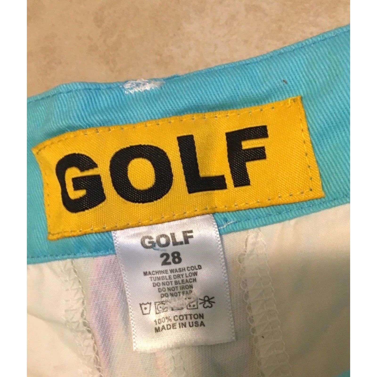 Golf Wang NEW Golf Wang 3D Logo Shorts 28 Odd Future Tyler The Creator Earl Le Fleur Mens Chino White Logo 3D Vintage? No. [But must avoid adding info.] Size US 28 / EU 44 - 6 Thumbnail
