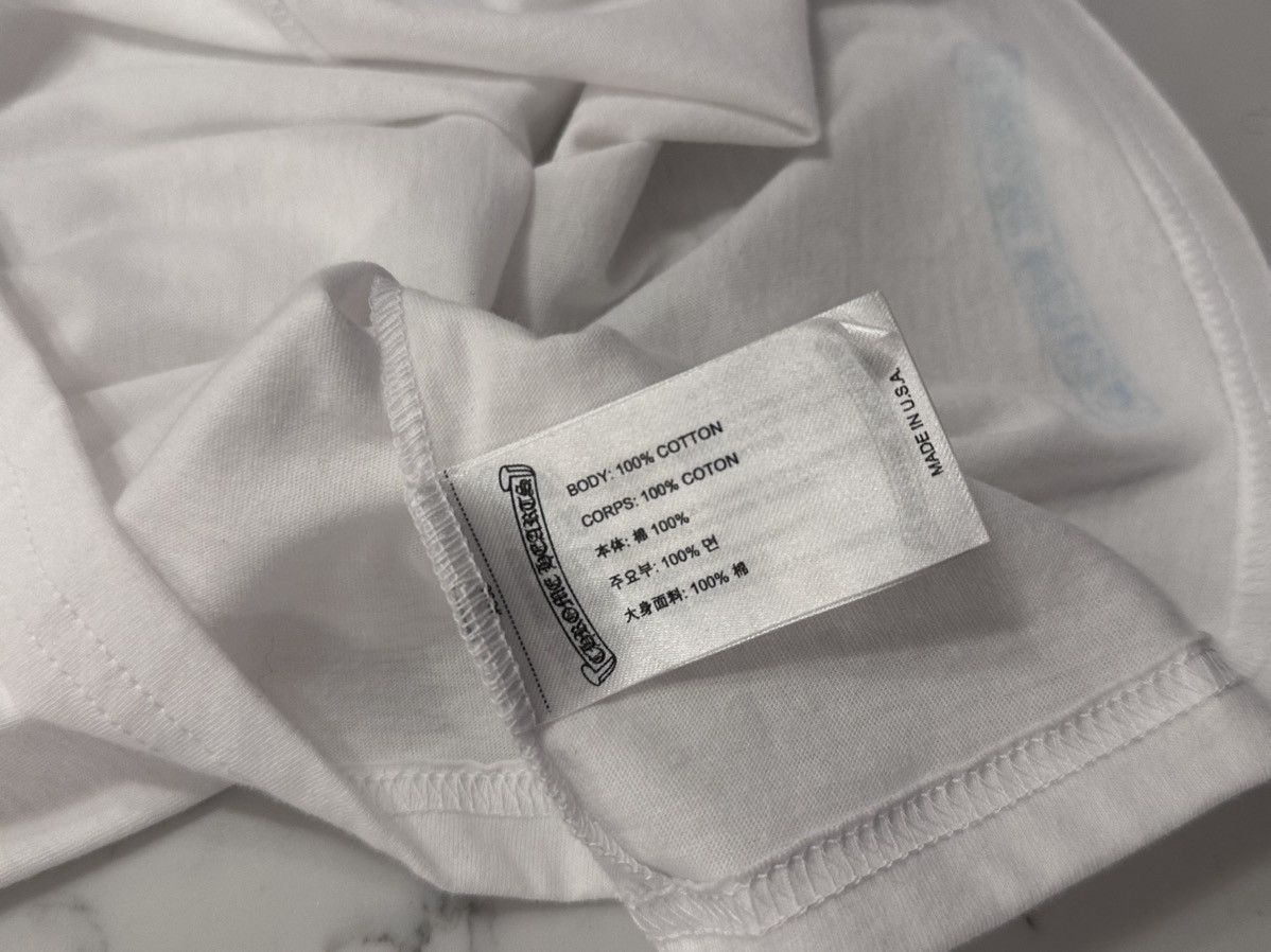 Chrome Hearts Chrome Hearts White Scroll Logo Short Sleeve Tee Size US XXS / EU 40 - 7 Thumbnail