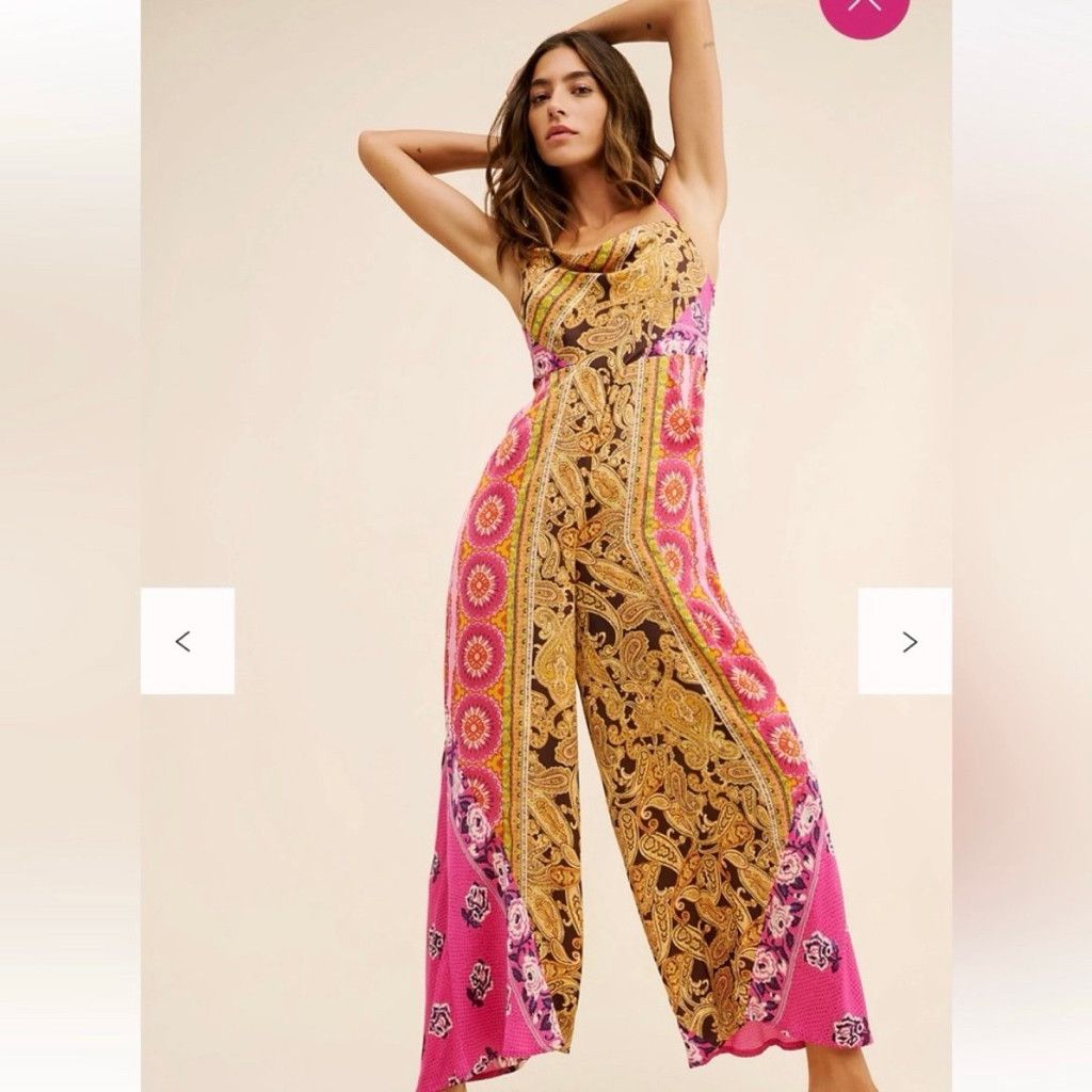Free People Free People Miranda Printed Jumpsuit Small Size S / US 4 / IT 40 - 7 Thumbnail