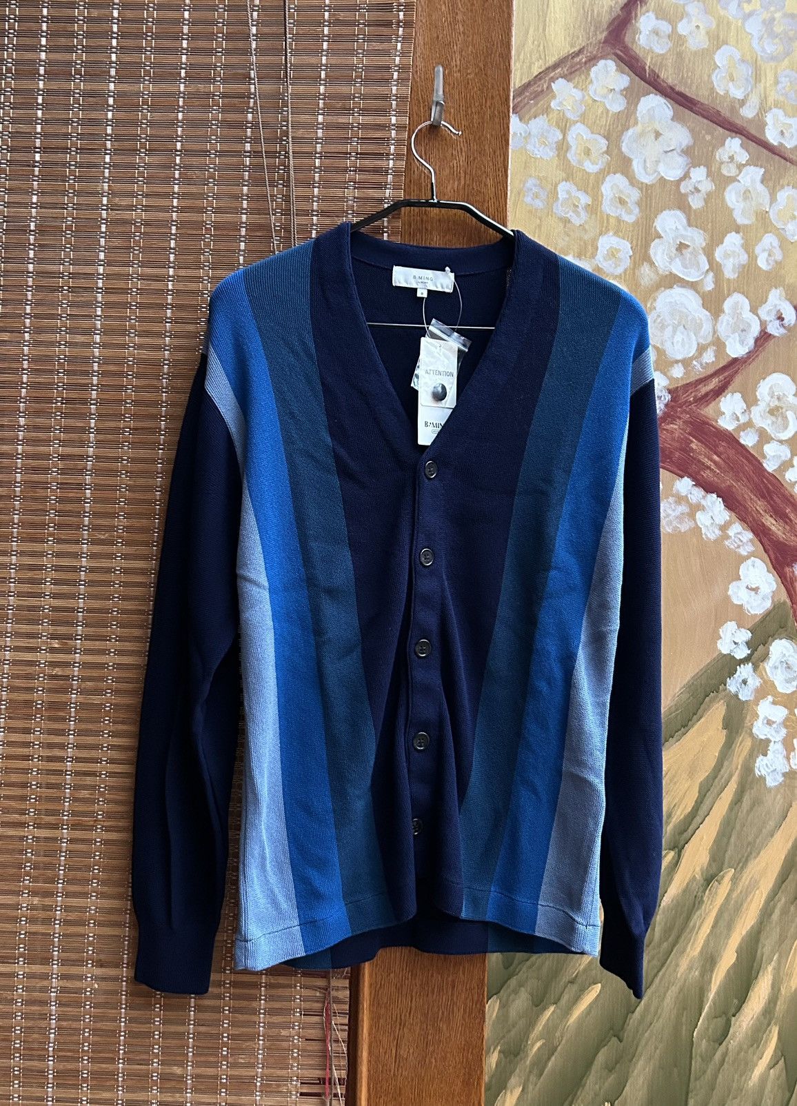 Beams Japan × Beams Plus × Japanese Brand Beams B:Ming Rayon Striped Cardigan Size S NEW Size US S / EU 44-46 / 1 - 1 Thumbnail