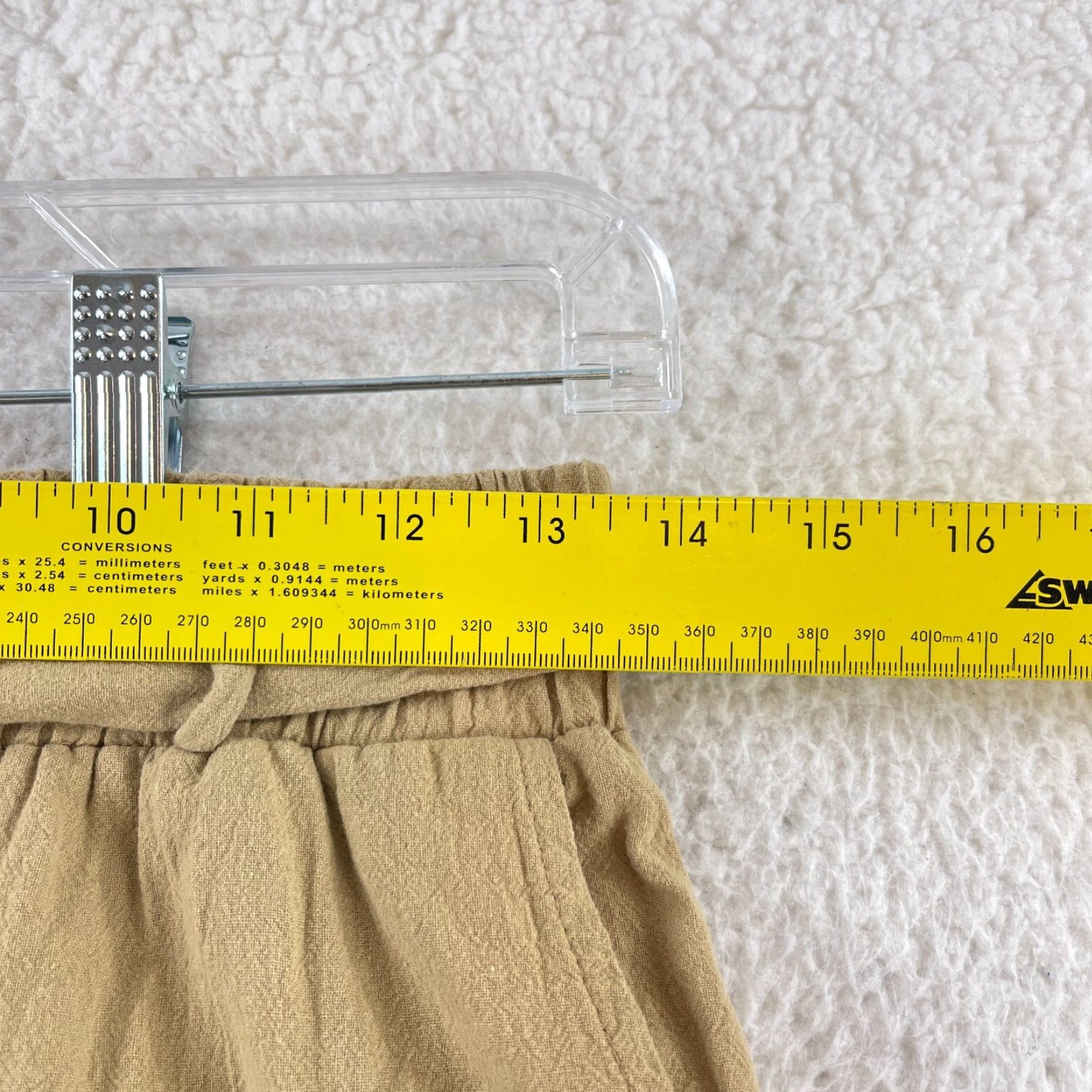 Vintage Carly Jean Pants Womens Medium Mustard Yellow Pull On Roll Cuff Elastic Waist Casual Tapered Cropped Pockets Front Flat Front Mens Girls Womens Size 32" / US 10 / IT 46 - 7 Thumbnail