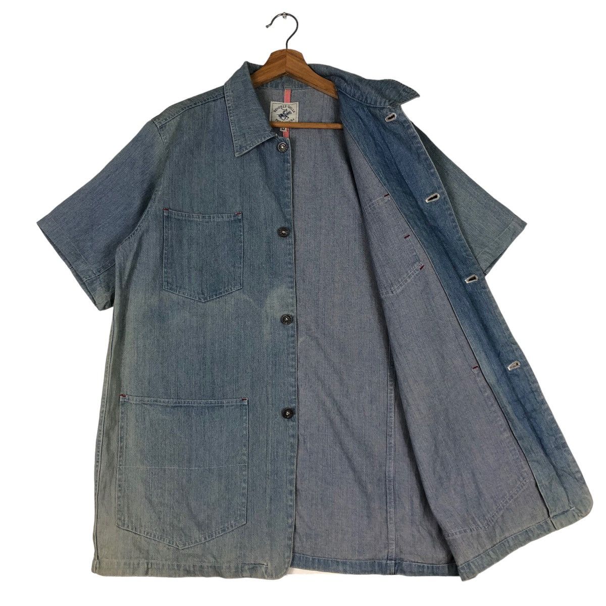 Japanese Brand 🔥Vtg Denim Chore Chambray Jacket Beverly Hills Polo Club Size US M / EU 48-50 / 2 - 9 Thumbnail