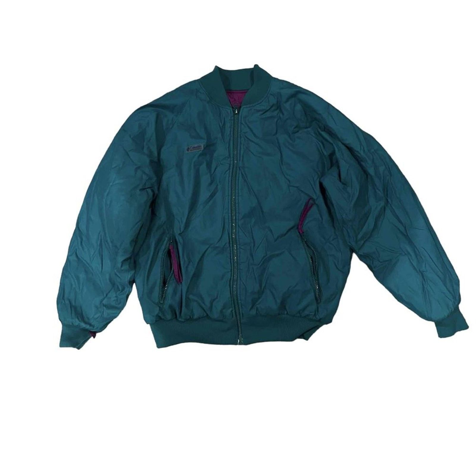 Columbia Columbia Reversible Bomber Jacket Purple Teal Full Zip Size US M / EU 48-50 / 2 - 4 Thumbnail