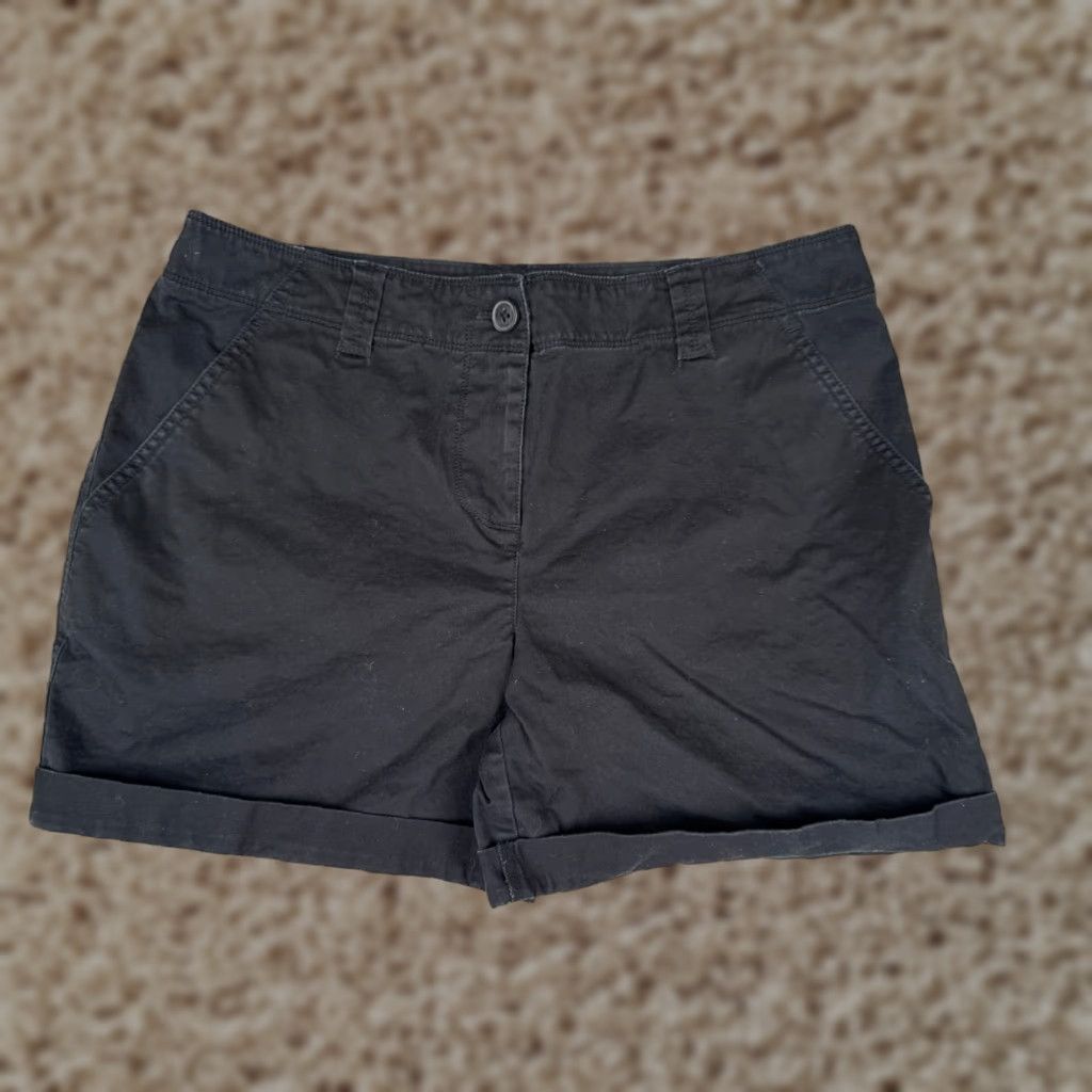 Tommy Bahama Tommy Bahama Shorts Womens 8 Black Cotton Blend Pockets Beach Travel Casual Size 30" / US 8 / IT 44 - 1 Thumbnail