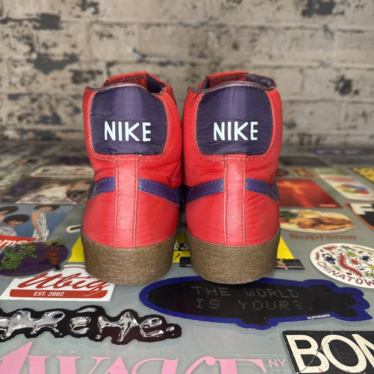 Nike Nike Blazer Mid Premium Tech Pack Red Gum Sz 9.5 317435-651 Size US 9.5 / EU 42-43 - 2 Thumbnail