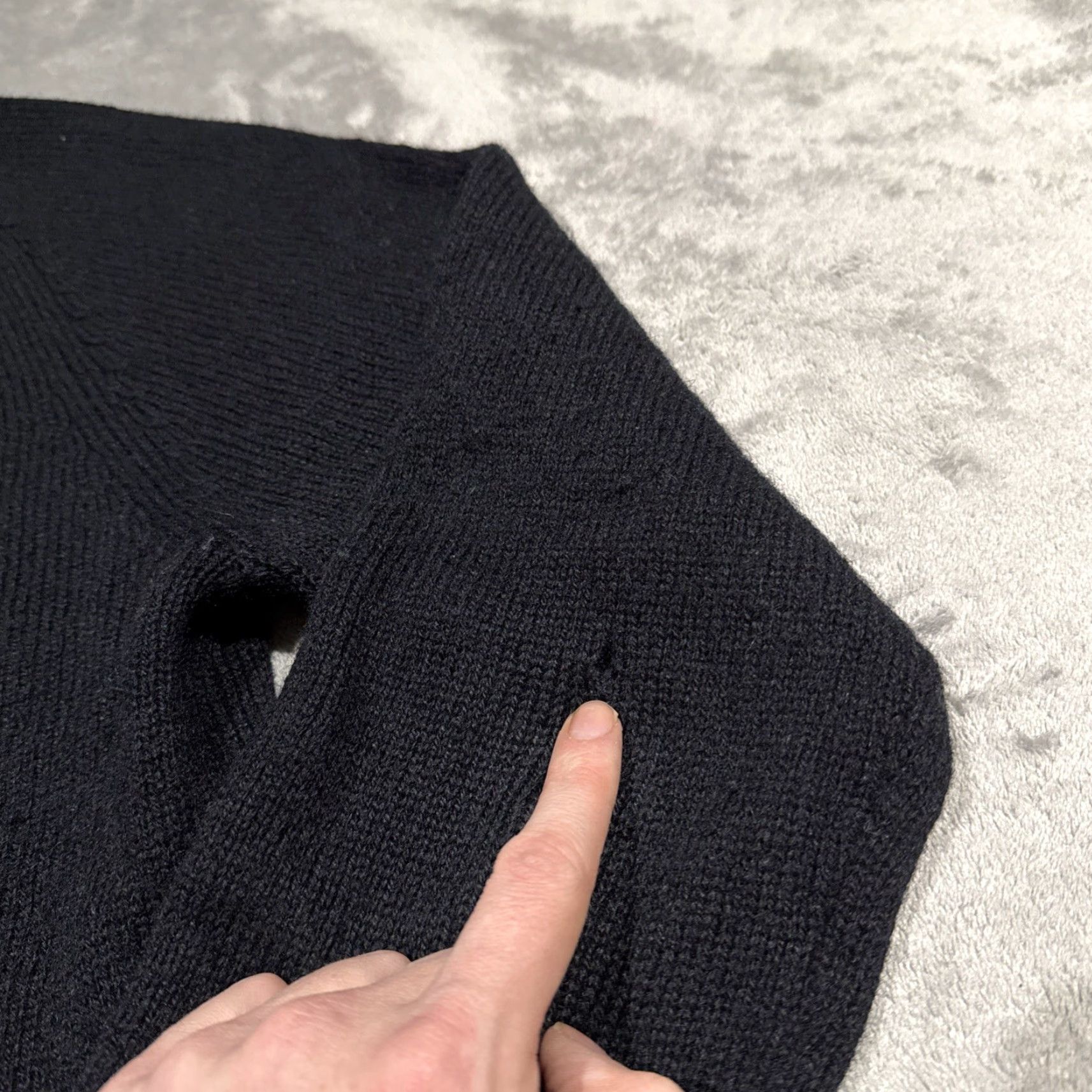 Vintage Aubin 100% Shetland Wool Sweater Mens Large Black Crewneck Jumper Size US L / EU 52-54 / 3 - 4 Thumbnail
