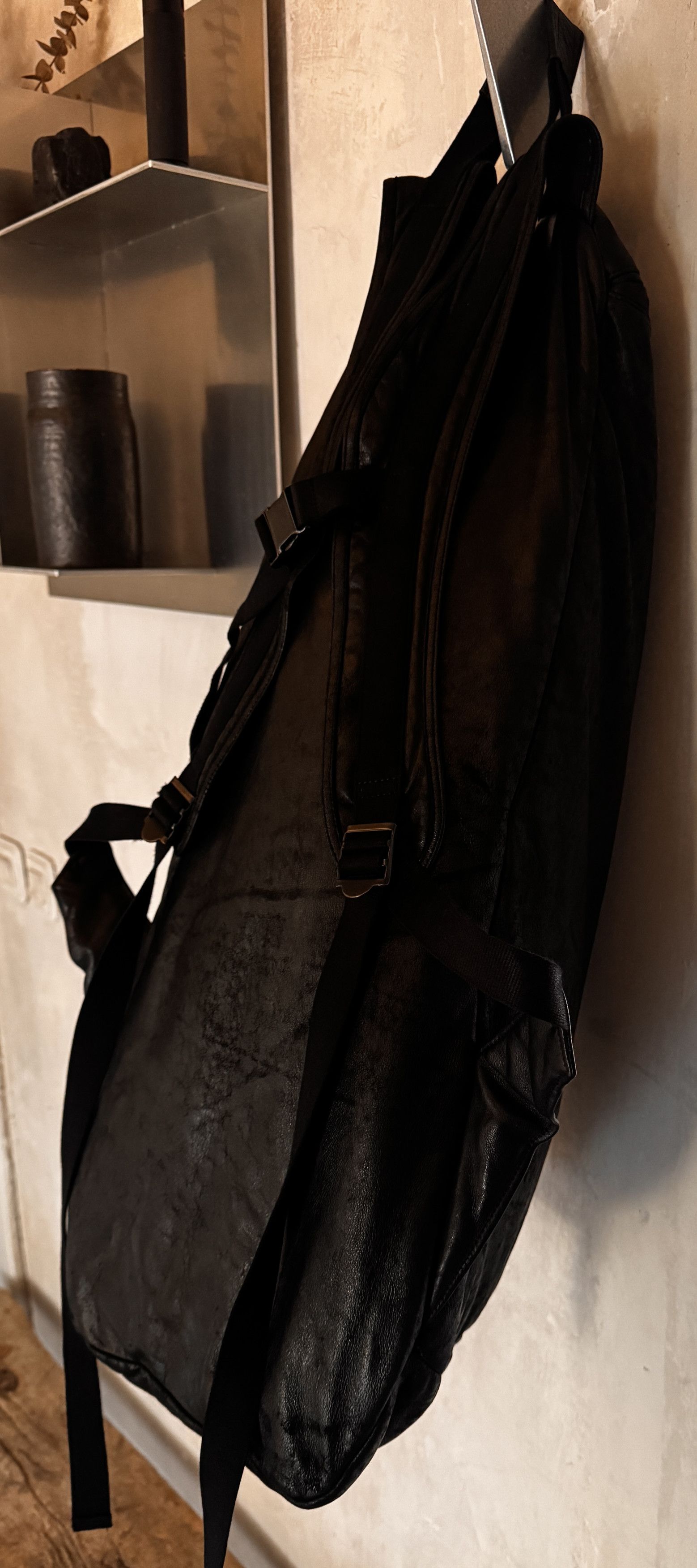 Triangle Lamb leather Backpack