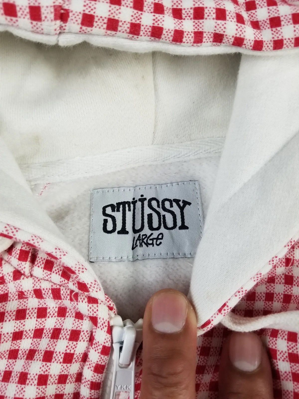 Stussy × Vintage Vintage Stussy Hoodie Polka Size US L / EU 52-54 / 3 - 7 Thumbnail
