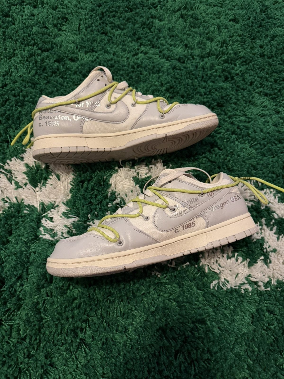 Nike × Off-White Nike x Off White Dunk Low Lot 08 Sz. 11 Size US 11 / EU 44 - 3 Thumbnail