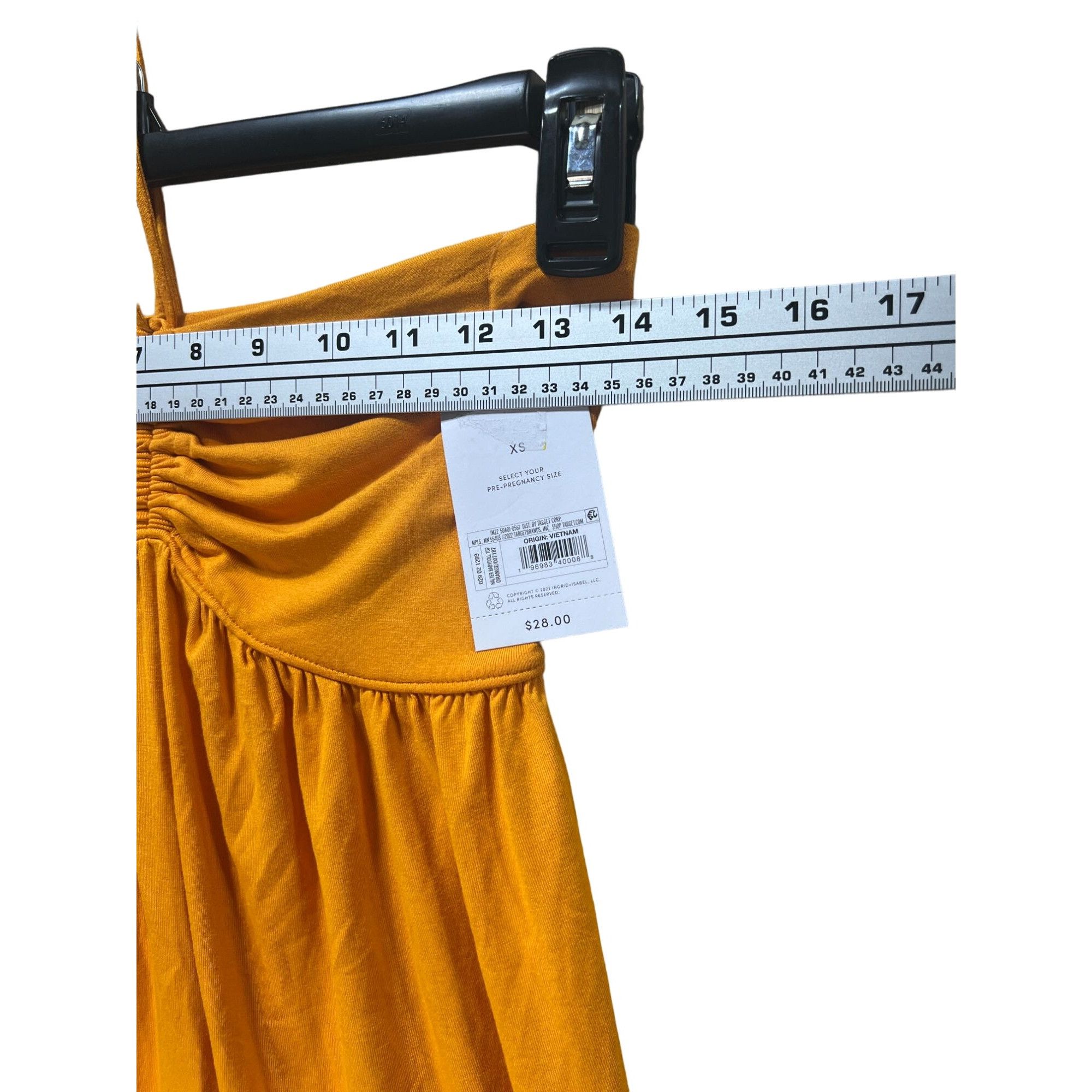 Other Isabel Maternity - Babydoll Maternity Tank Top - Orange - Sm Size S / US 4 / IT 40 - 4 Thumbnail