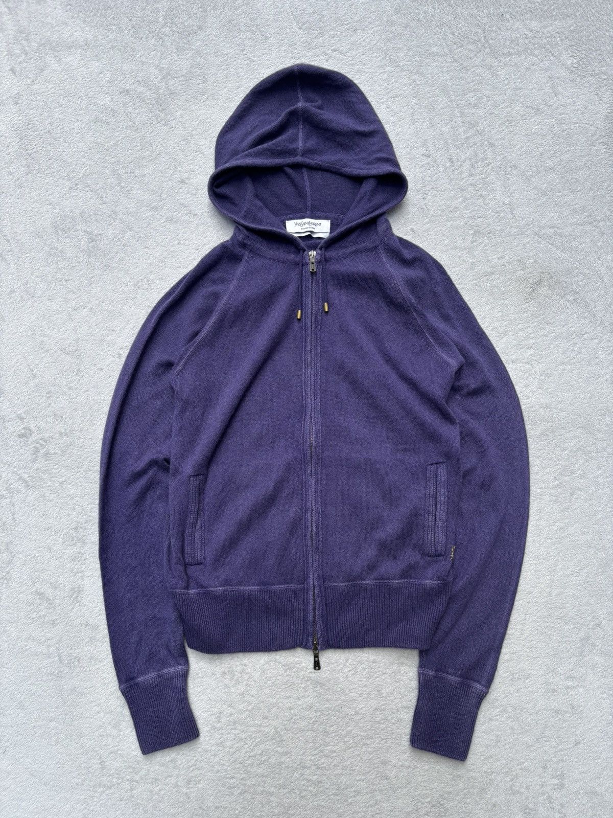 Yves Saint Laurent S/S 2009 Yves Saint Laurent Rive Gauche Cashmere Zip Jacket Size M / US 6-8 / IT 42-44 - 1 Thumbnail