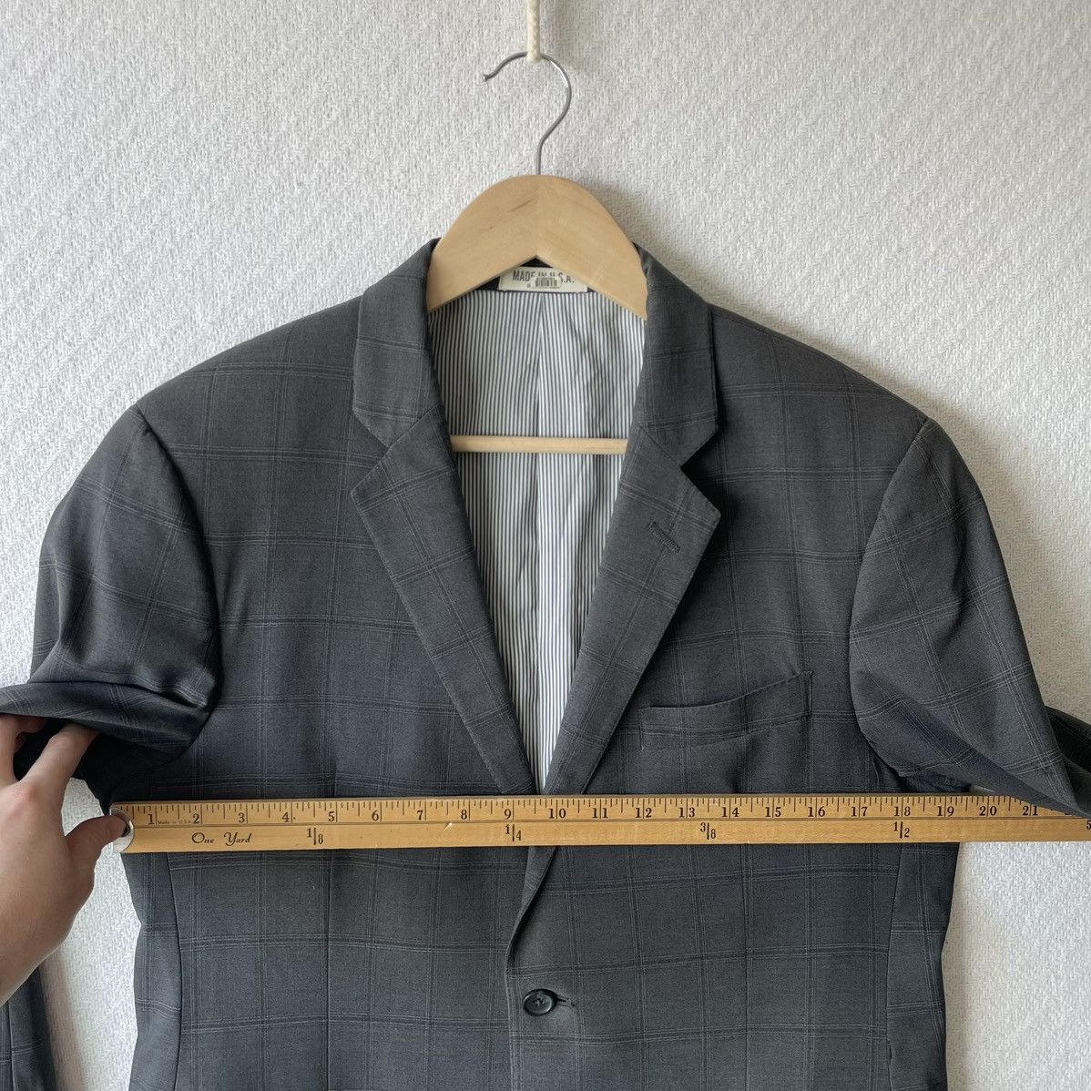 Todd Snyder 100% Wool Glen Check Plaid Mayfair Fit Blazer Made in USA Size 40R - 10 Thumbnail