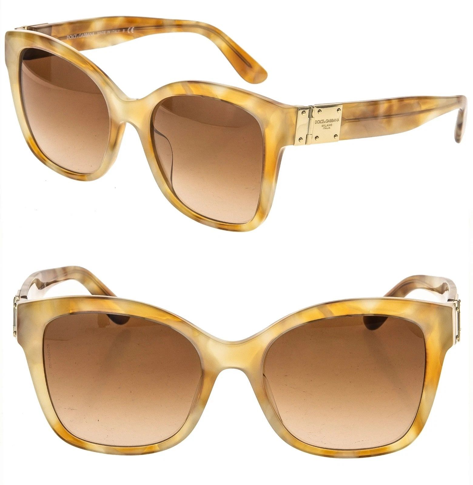 Dolce & Gabbana DOLCE & GABBANA DG4309 4309 Pearl Brown Gradient Sunglasses Size ONE SIZE - 1 Thumbnail