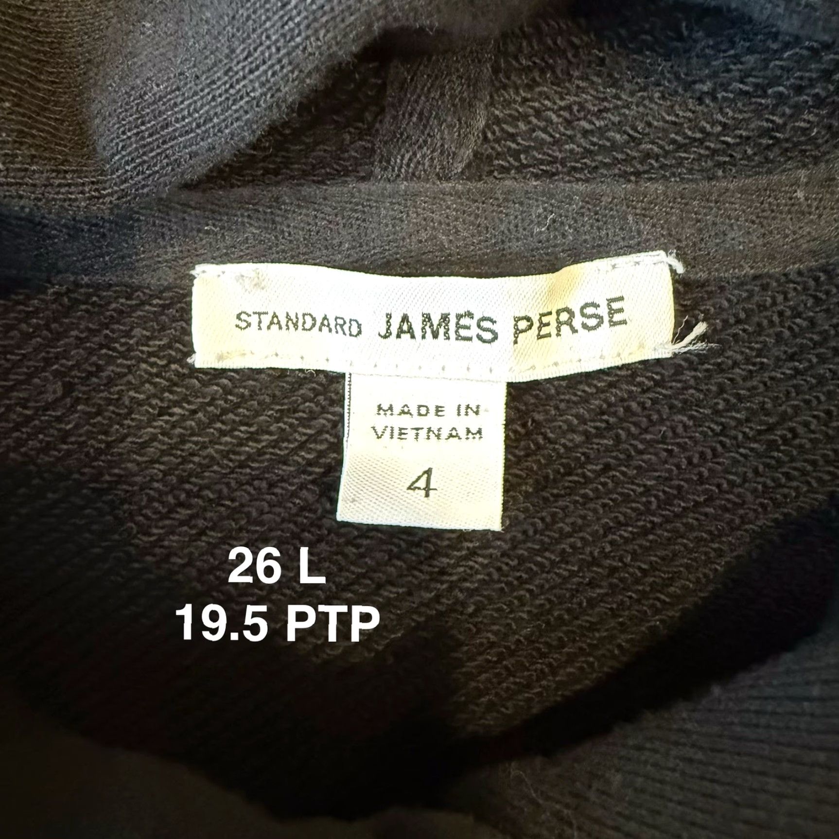 James Perse VINTAGE James Perse Jacket Women’s 4 Black Cotton Full Zip Asymmetrical Hoodie Fleece Size S / US 4 / IT 40 - 7 Thumbnail