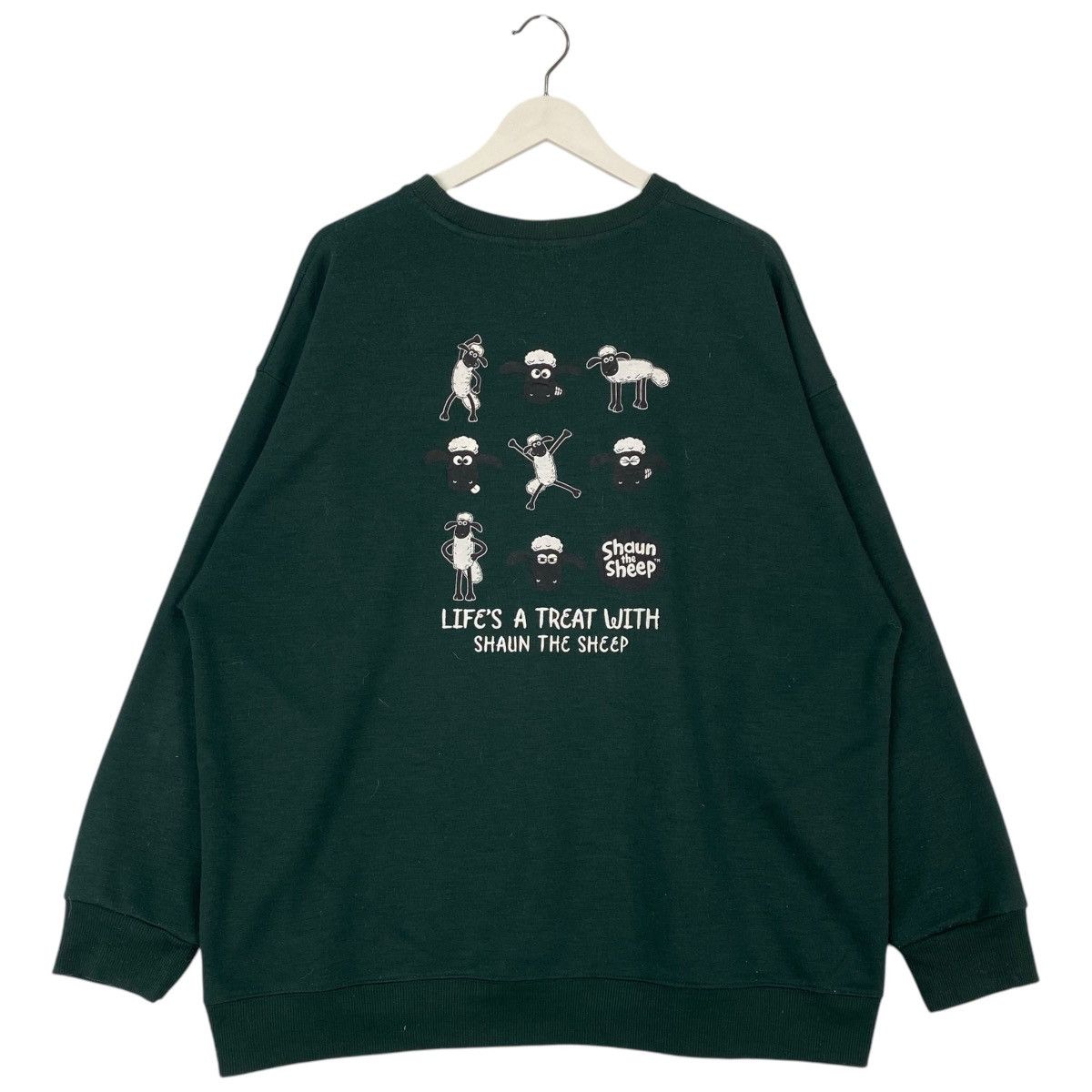 Vintage Vintage Shaun The Sheep Sweatshirt GreenPullover Jumper XL Size XL / US 12-14 / IT 48-50 - 5 Thumbnail