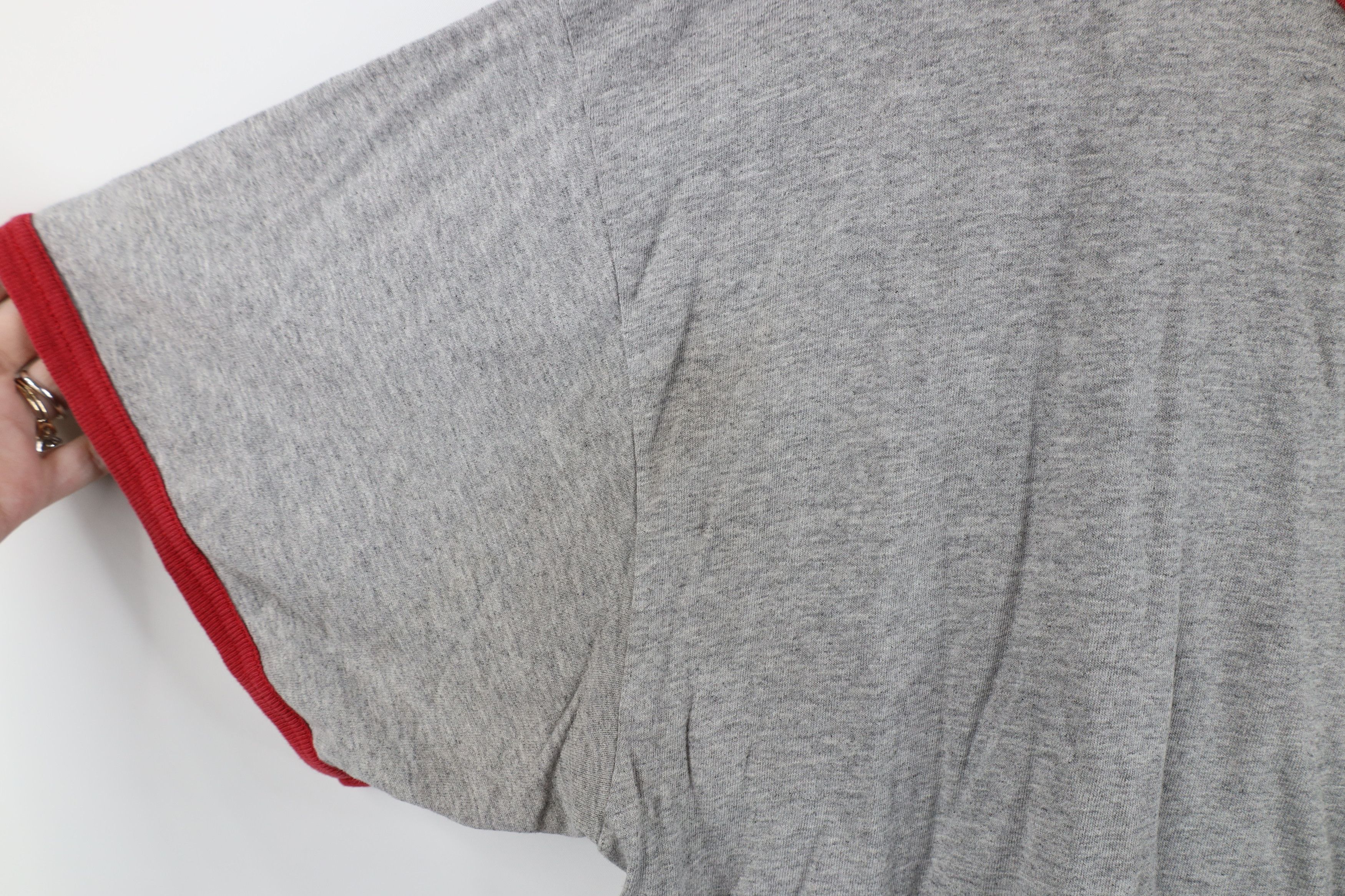Nike Vintage 90s Nike Scott Mini Swoosh Ringer T-Shirt Gray Size US XXL / EU 58 / 5 - 9 Thumbnail