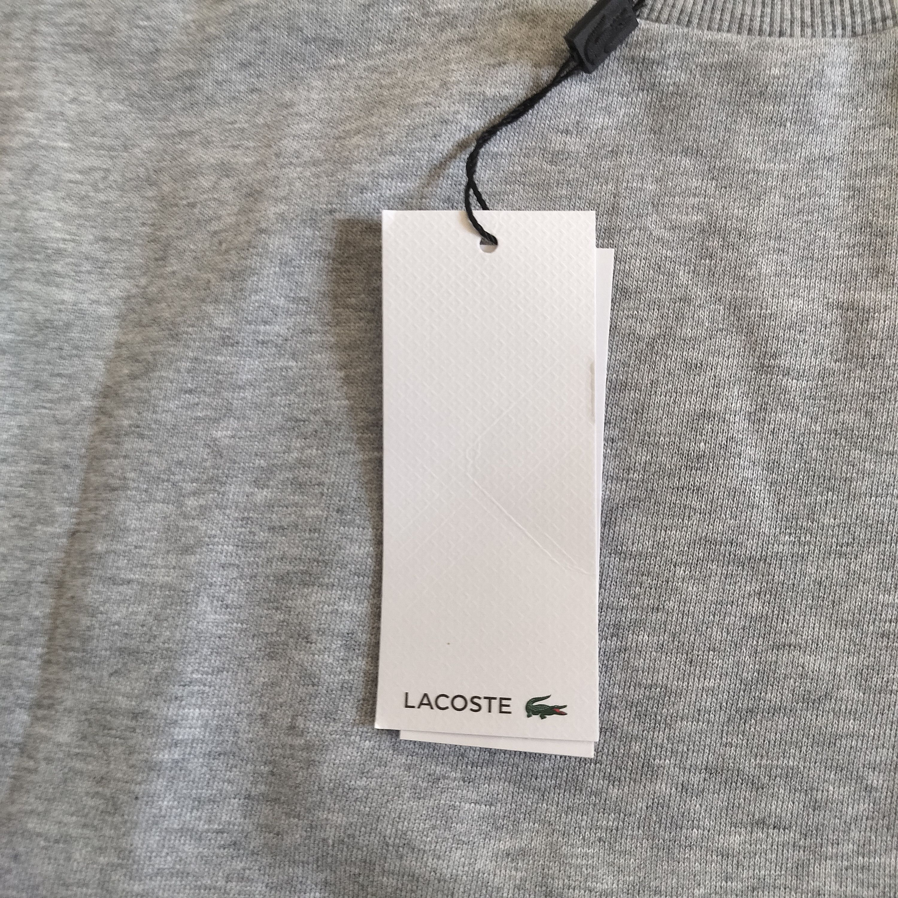 Lacoste Brand New Grey Lacoste Sweatshirt Size L Size US L / EU 52-54 / 3 - 4 Thumbnail