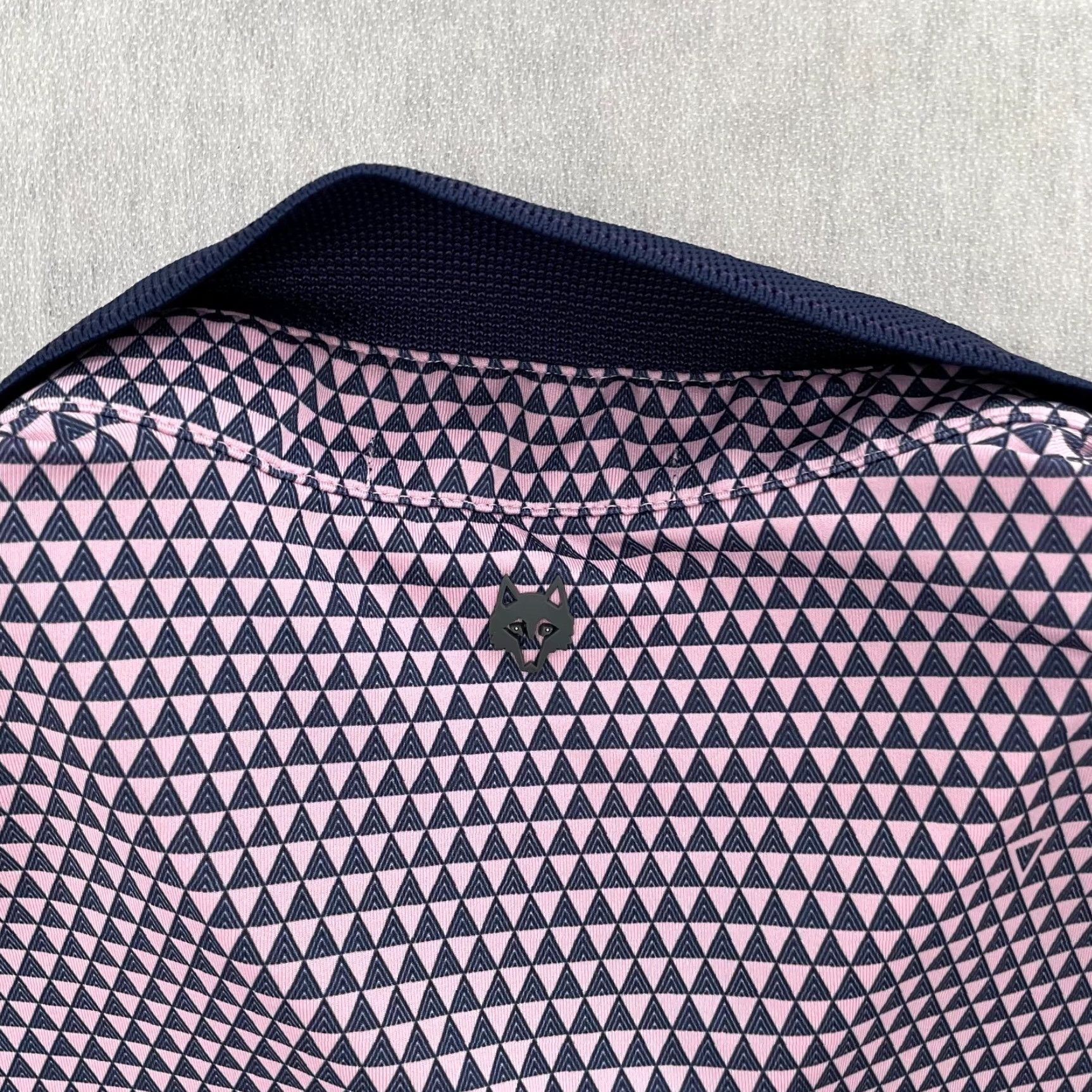 Vintage Greyson Polo Shirt Adult L Purple Pink Argyle Diamond Pattern Golf Stretch Logo Mens L Size US L / EU 52-54 / 3 - 4 Thumbnail