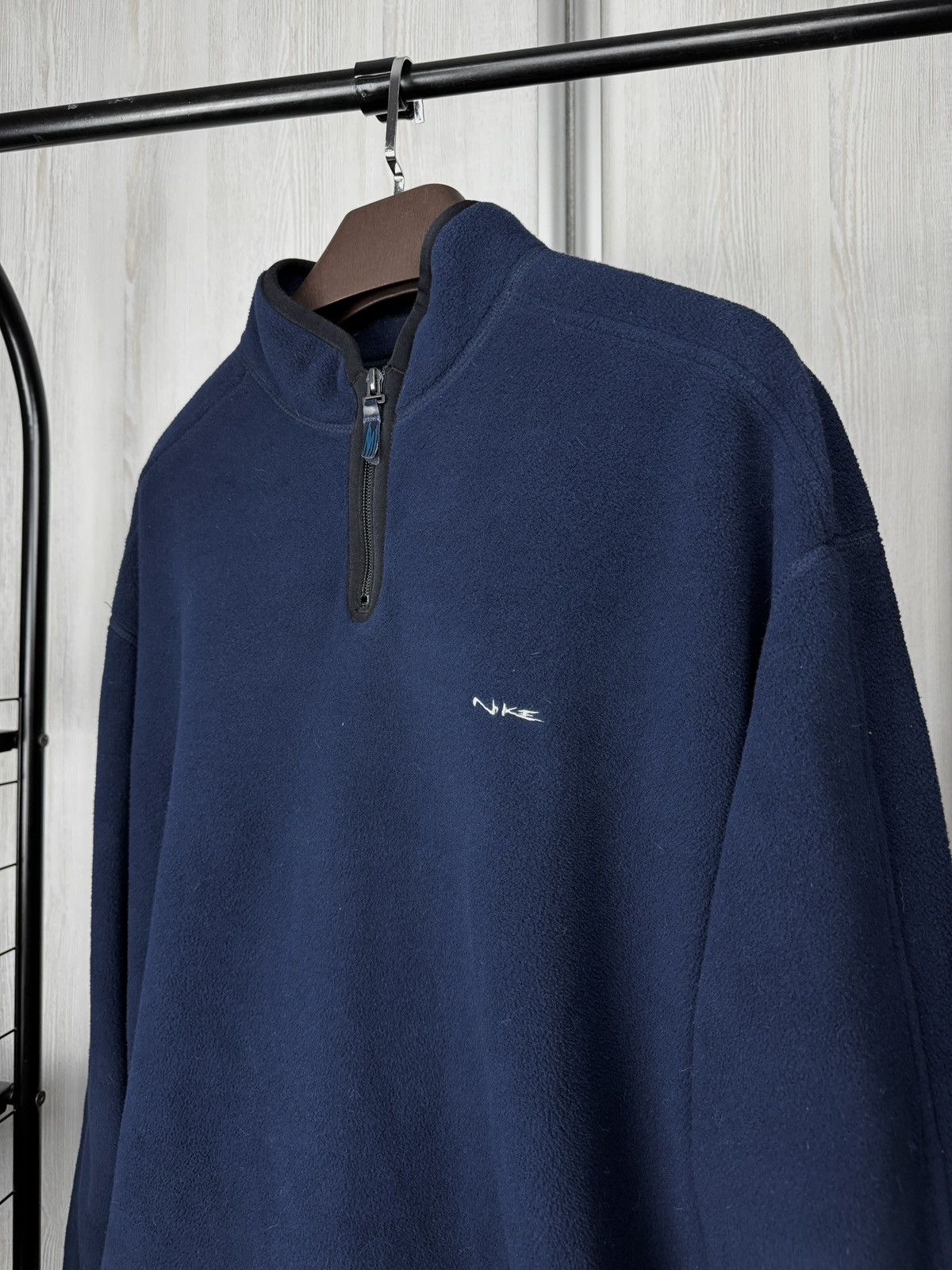 Nike Nike vintage y2k 1/4 zip teddy fleece pullover sweatshirt Size US XL / EU 56 / 4 - 4 Thumbnail