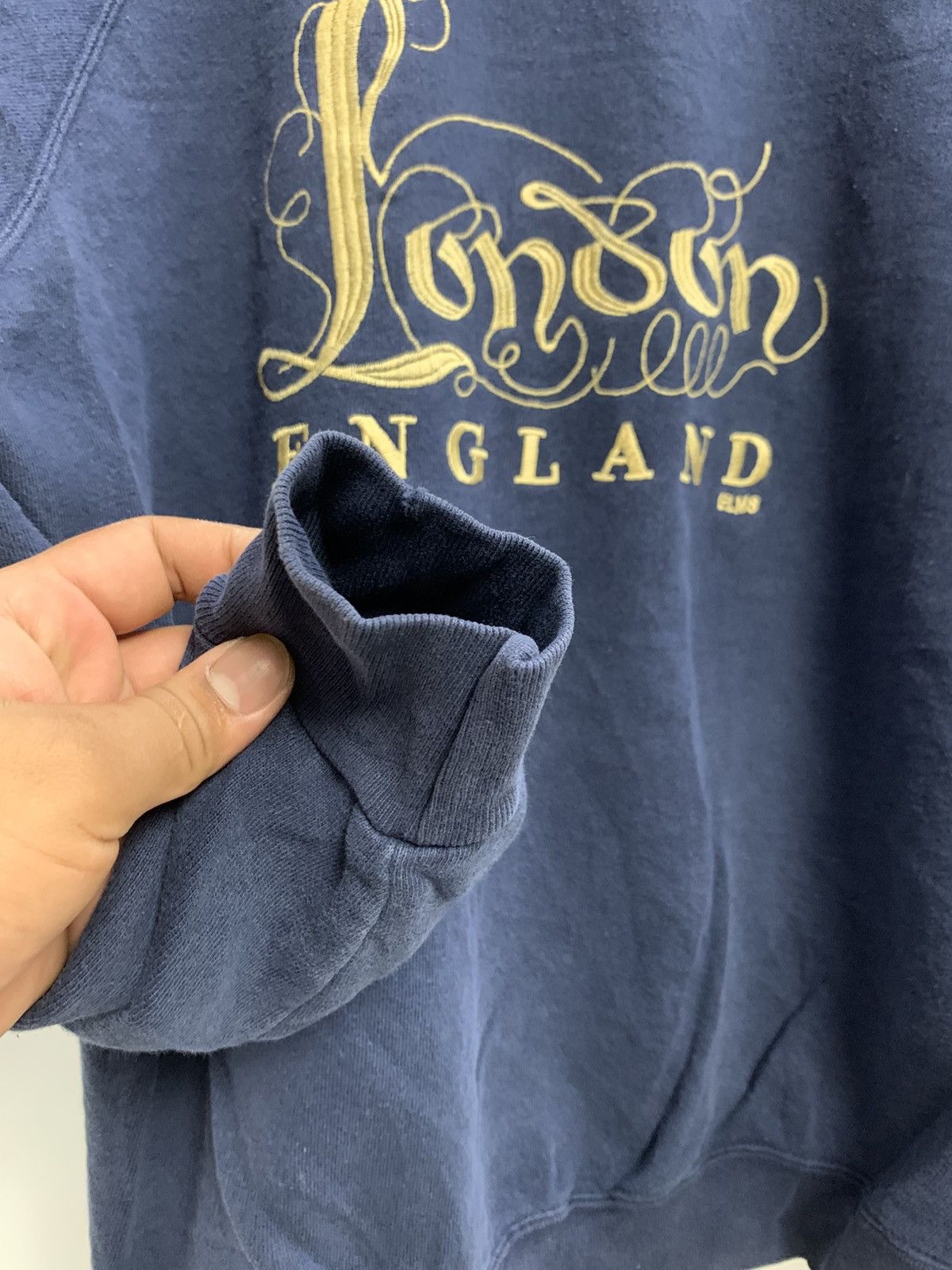 Hanes × Vintage Vintage London England embriodery spell sweatshirt Size US M / EU 48-50 / 2 - 9 Thumbnail