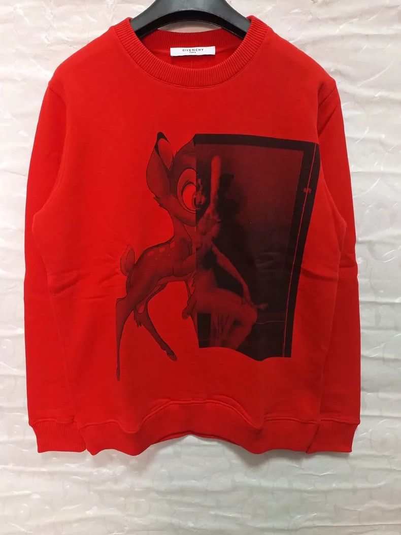Givenchy Givenchy Classic Little Deer Bambi Printed Fleece Casual H Size US S / EU 44-46 / 1 - 1 Thumbnail