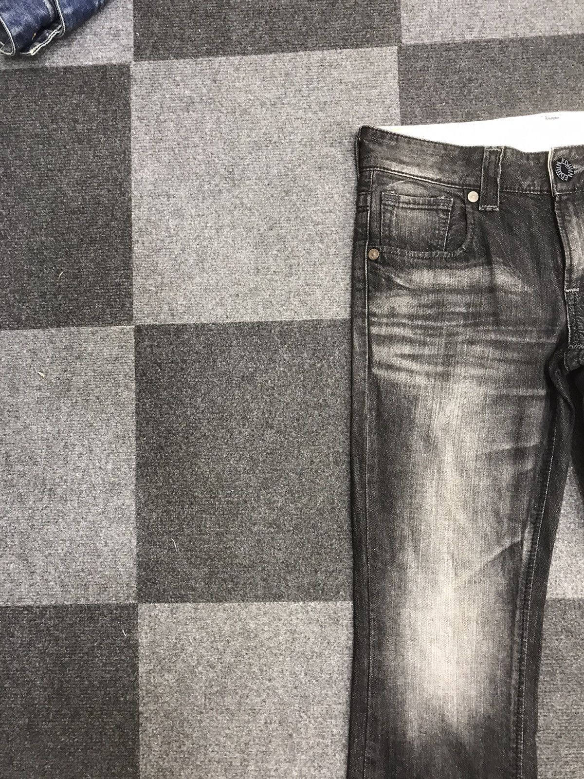 Edwin Flare EDWIN Black Jeans Size US 31 - 3 Thumbnail