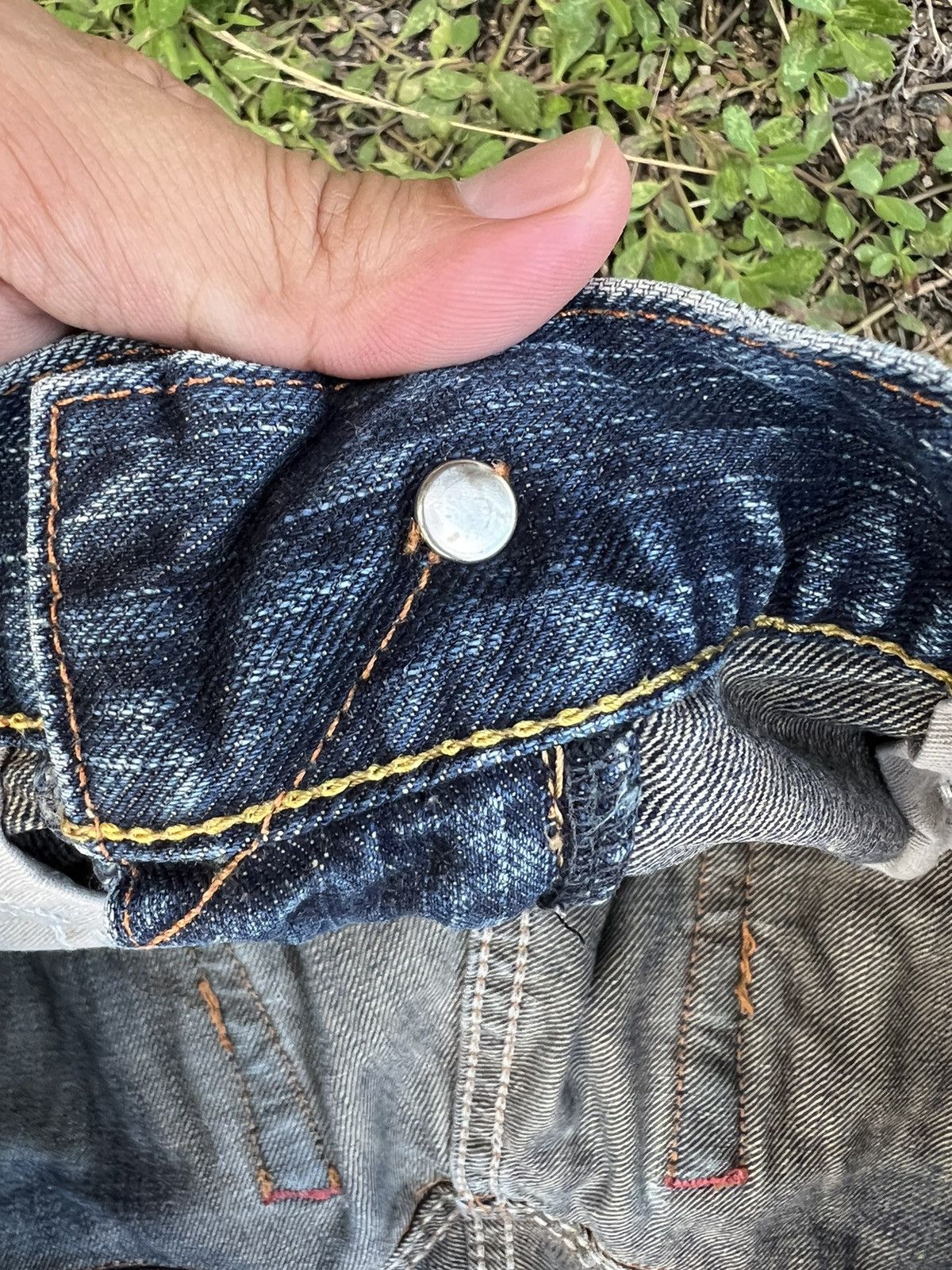 Edwin × Japanese Brand VTG EDWIN DISTRESSED FLARE JEANS VERY RARE Size US 32 / EU 48 - 8 Thumbnail