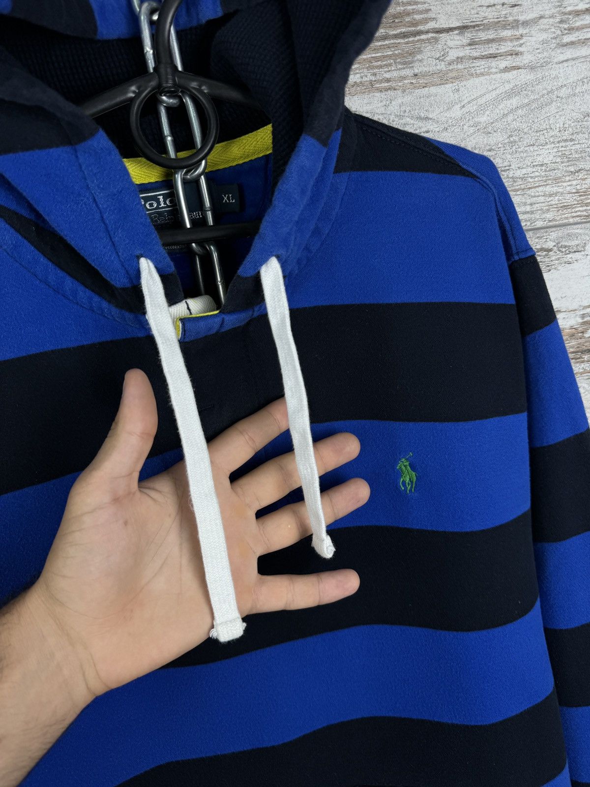 Polo Ralph Lauren × Vintage Mens Vintage Polo Ralph Lauren Rugby hoodie jacket y2k rare Size US XL / EU 56 / 4 - 5 Thumbnail