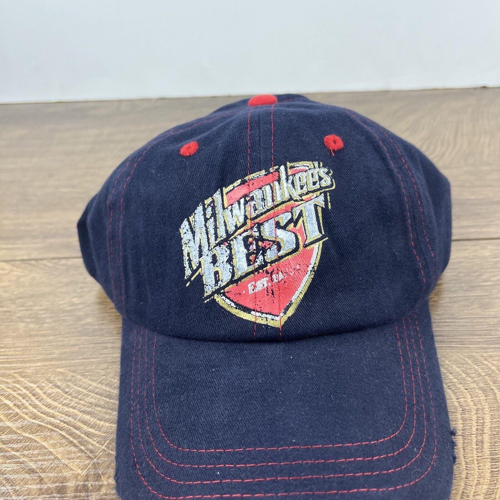 Other Milwaukees Best Blue Hat Blue Milwaukee Cap Adjustable Blue Size ONE SIZE - 7 Thumbnail