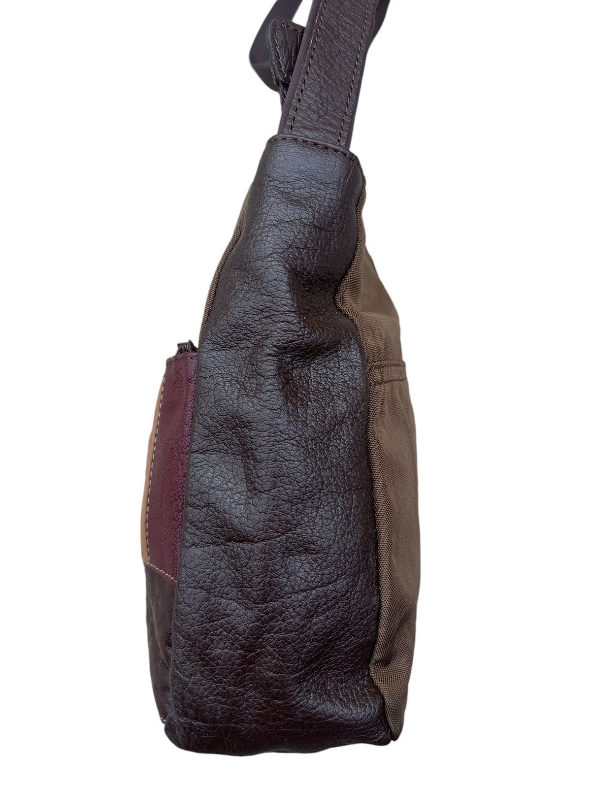 Japanese Brand Vintage Ibiza Japan Patina Patchwork Leather Bag Size ONE SIZE - 13 Thumbnail