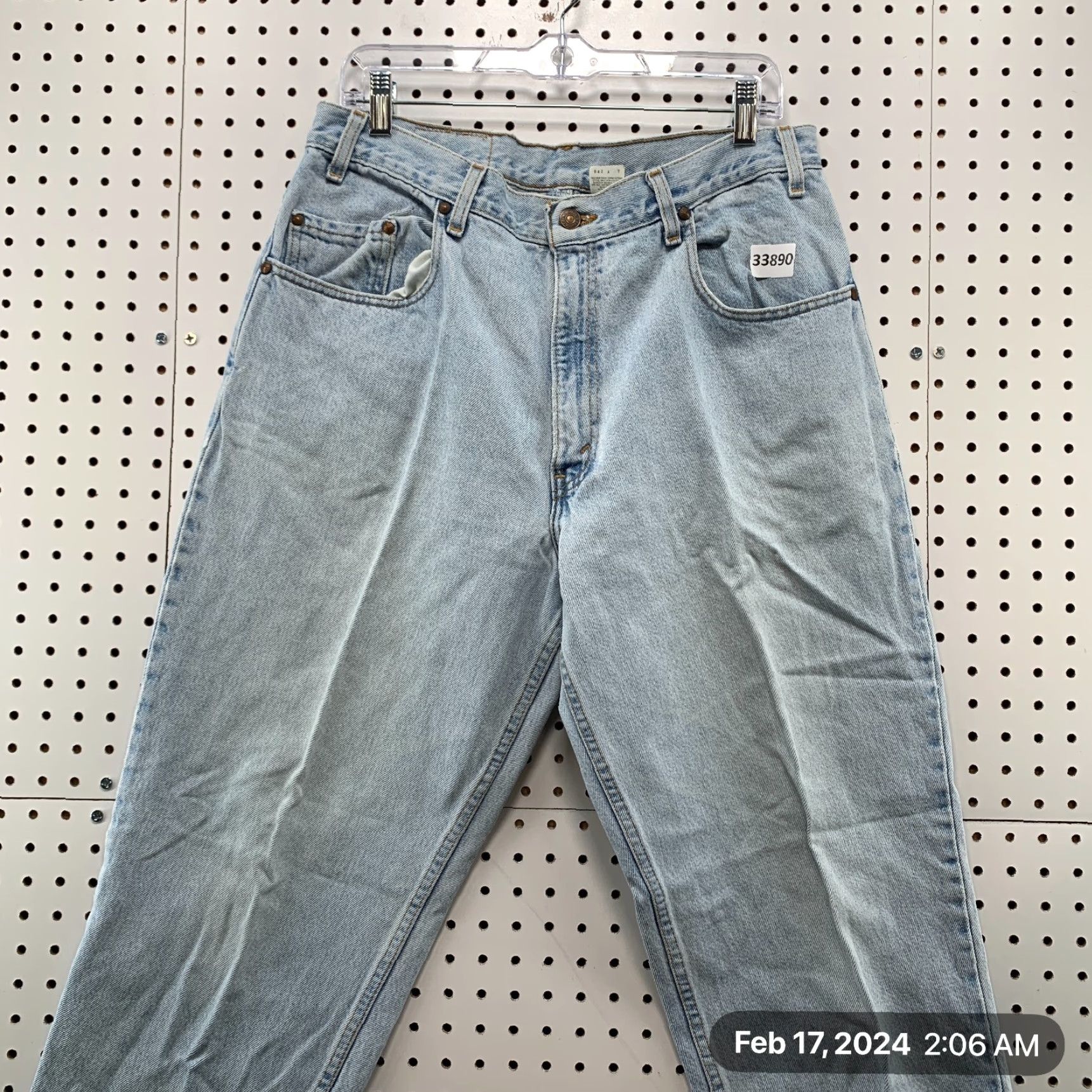 Levi's VINTAGE Levi's 545 Jeans Mens 34x32 Blue Denim Distressed USA 90s Tapered Relaxed Fit Regular Men Size US 34 / EU 50 - 2 Thumbnail