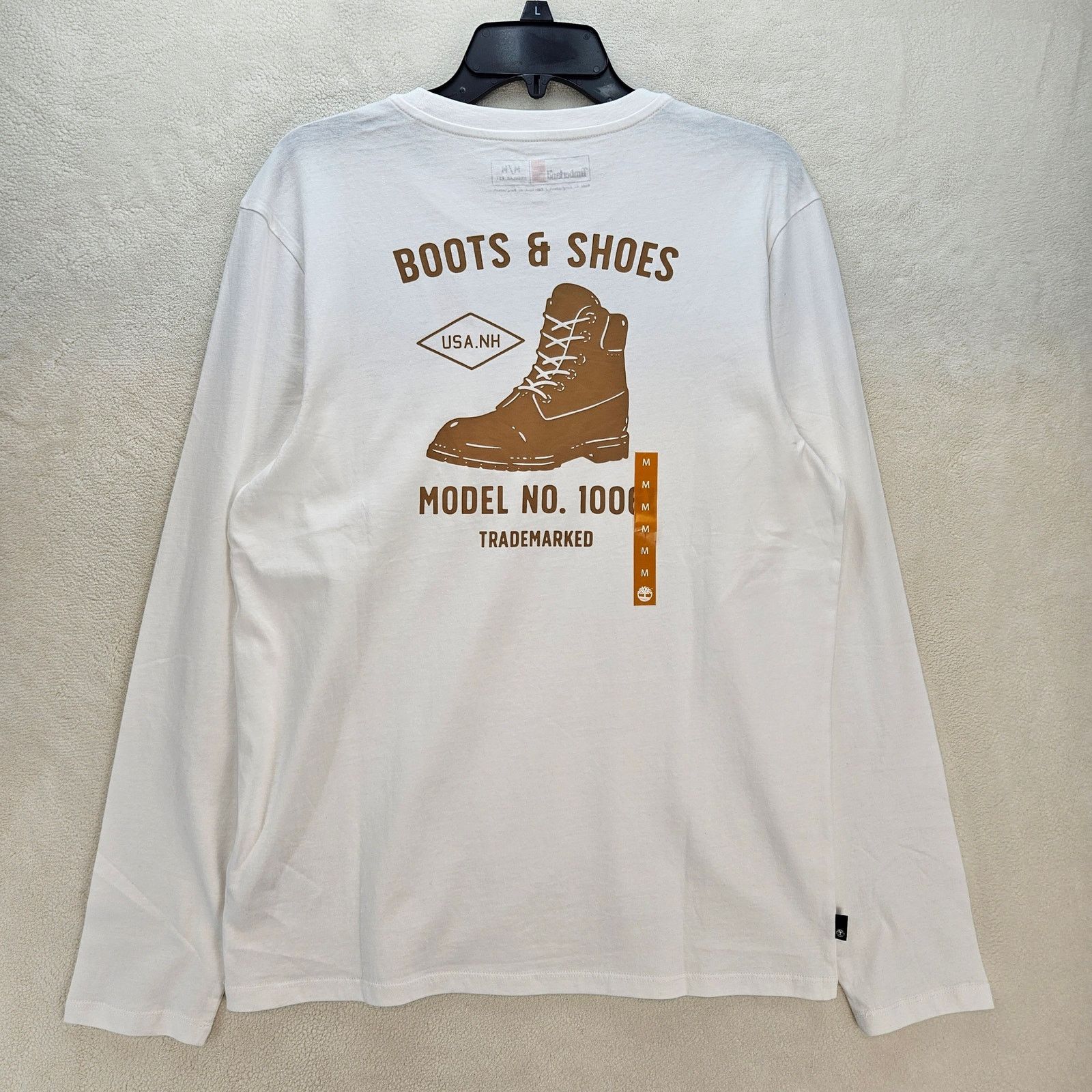 Timberland TIMBERLAND MEN'S MEDIUM OG 10061 CLASSIC WHITE LONG SLEEVE Size US M / EU 48-50 / 2 - 6 Thumbnail