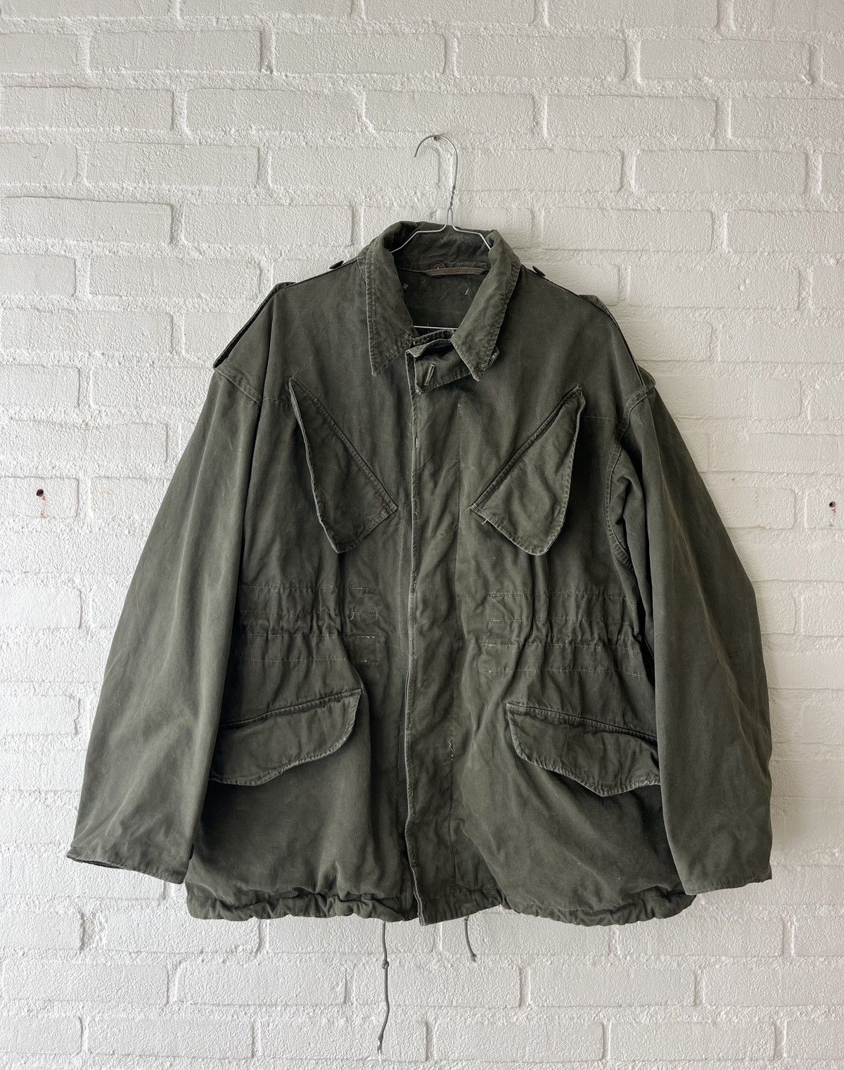 Vintage Vintage military army jacket 50s Size US M / EU 48-50 / 2 - 1 Thumbnail