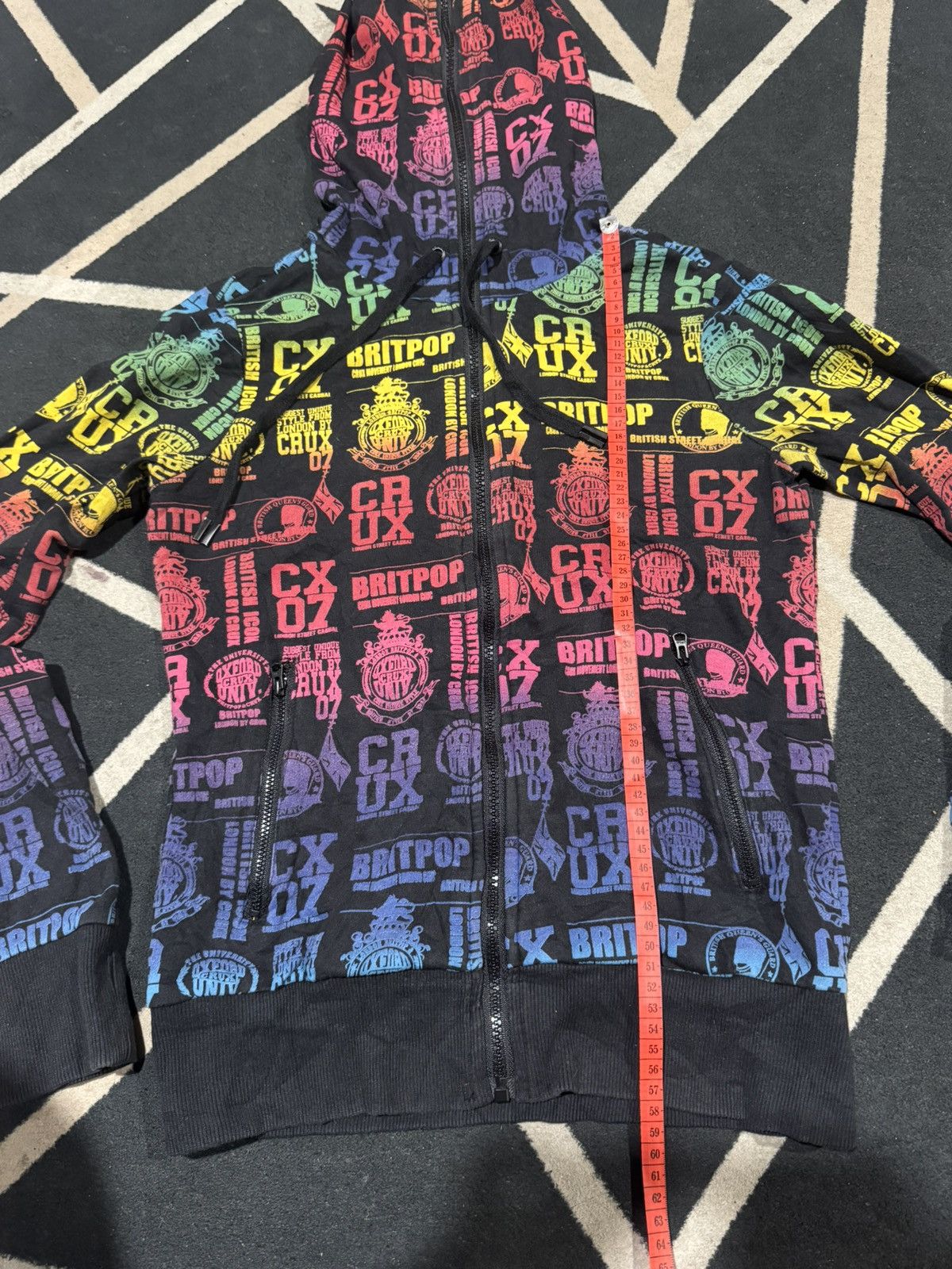 Hysteric Glamour Full Zipper Britpop London By Crux Hoodie Size US S / EU 44-46 / 1 - 6 Thumbnail