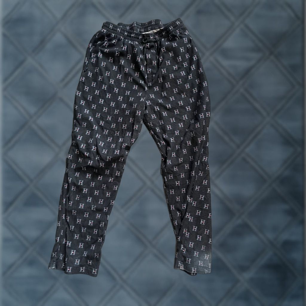 Tommy Hilfiger Tommy Hilfiger Pajama Pants Men’s M Black Logos Lounge Logo Design Distressed Size US 31 - 1 Thumbnail