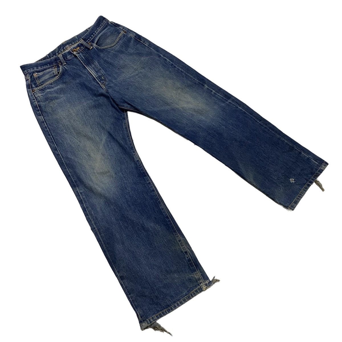 Edwin × Japanese Brand Edwin selvedge baggy distressed denim Size US 32 / EU 48 - 2 Thumbnail