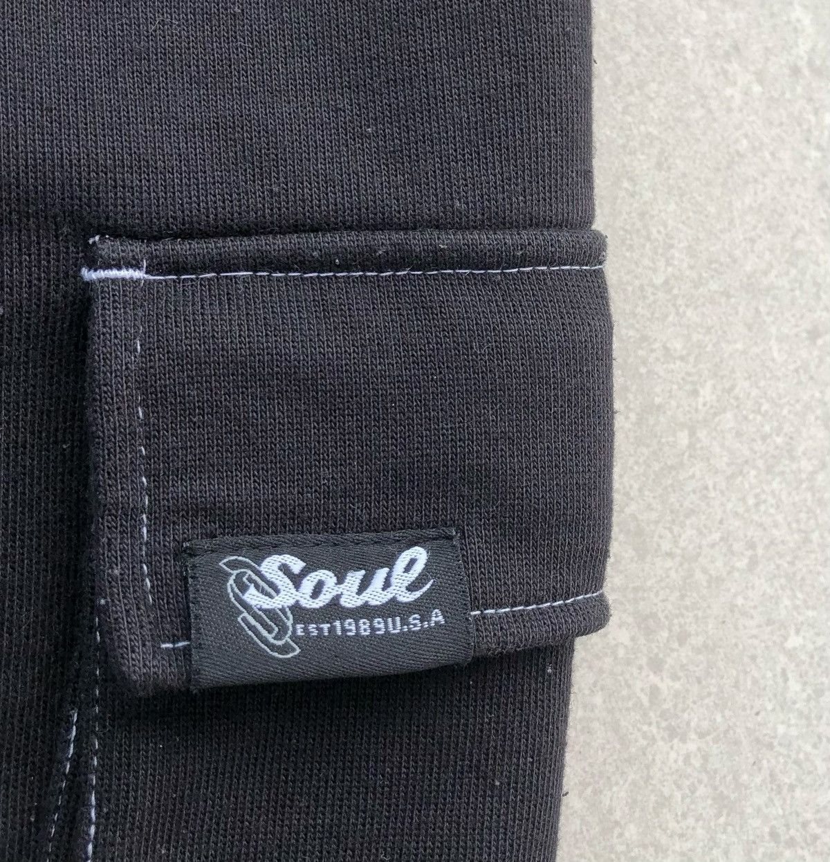 Triple 5 Soul SOUL Black Baggy Cargo Sweatpants Size US 36 / EU 52 - 14 Thumbnail