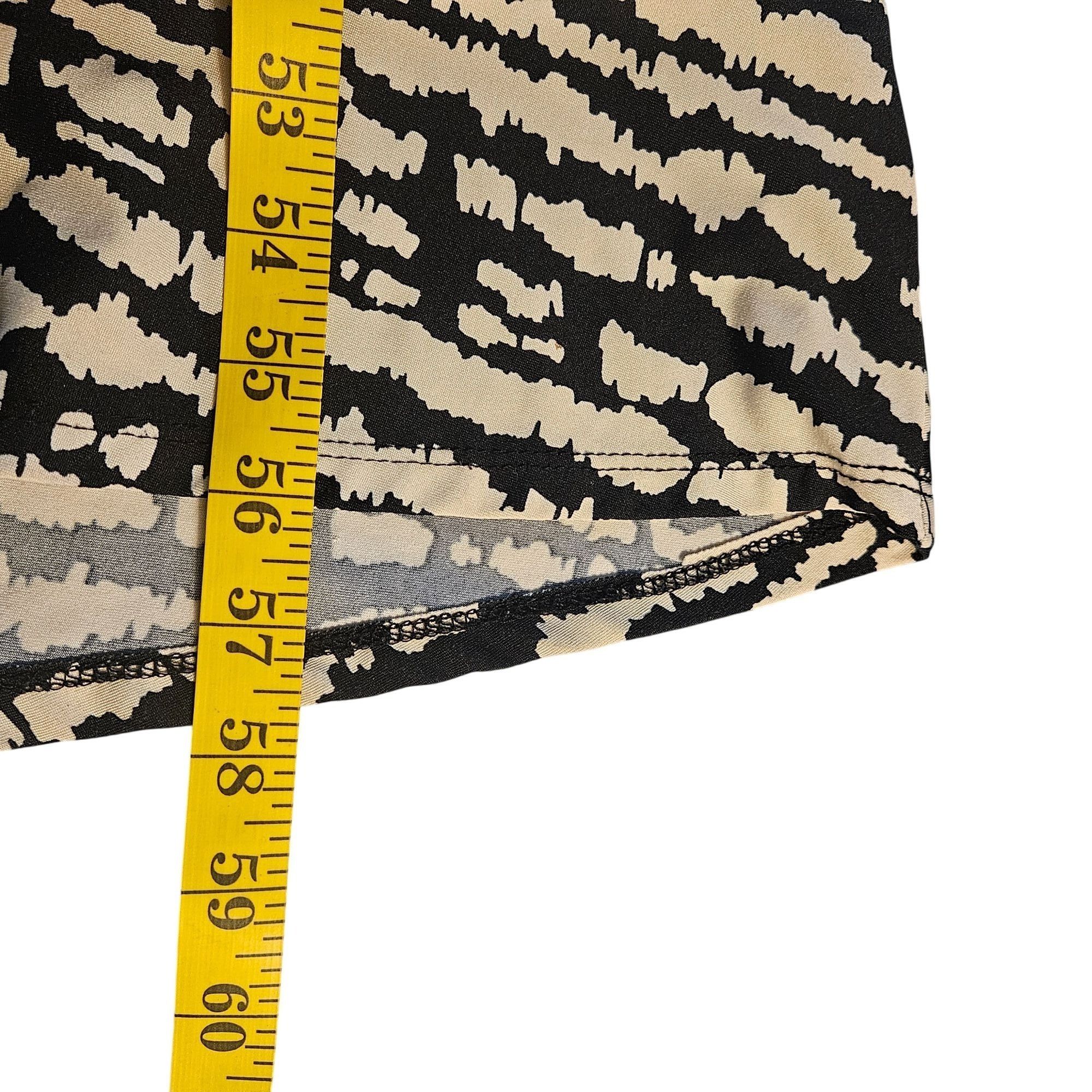 Other Madison Leigh Black White Abstract Shirt Dress L Belted Maxi Size L / US 10 / IT 46 - 6 Thumbnail