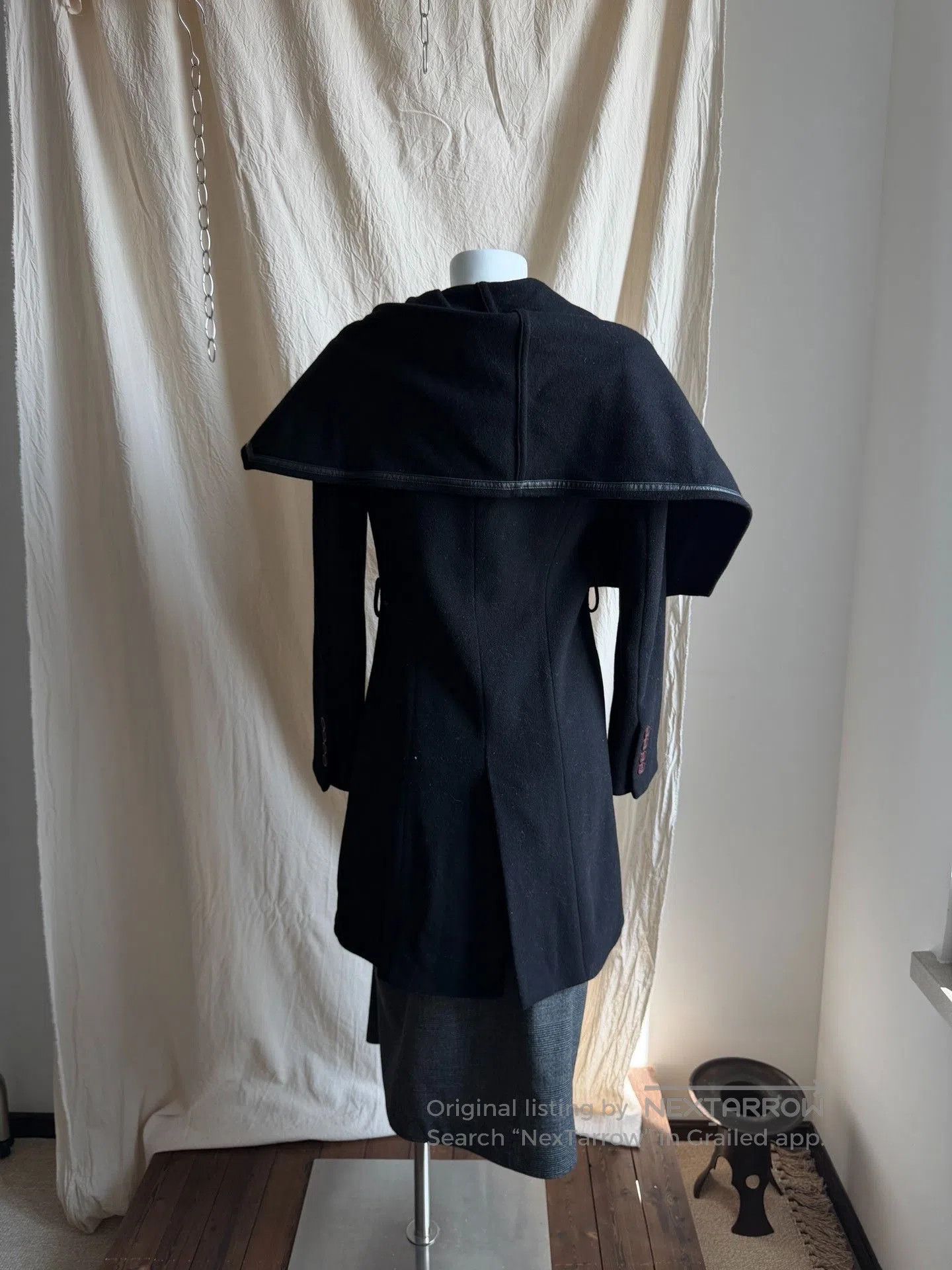 Paoloni PAOLAFRANI Shawl Collar Wool Coat. Size M / US 6-8 / IT 42-44 - 6 Thumbnail