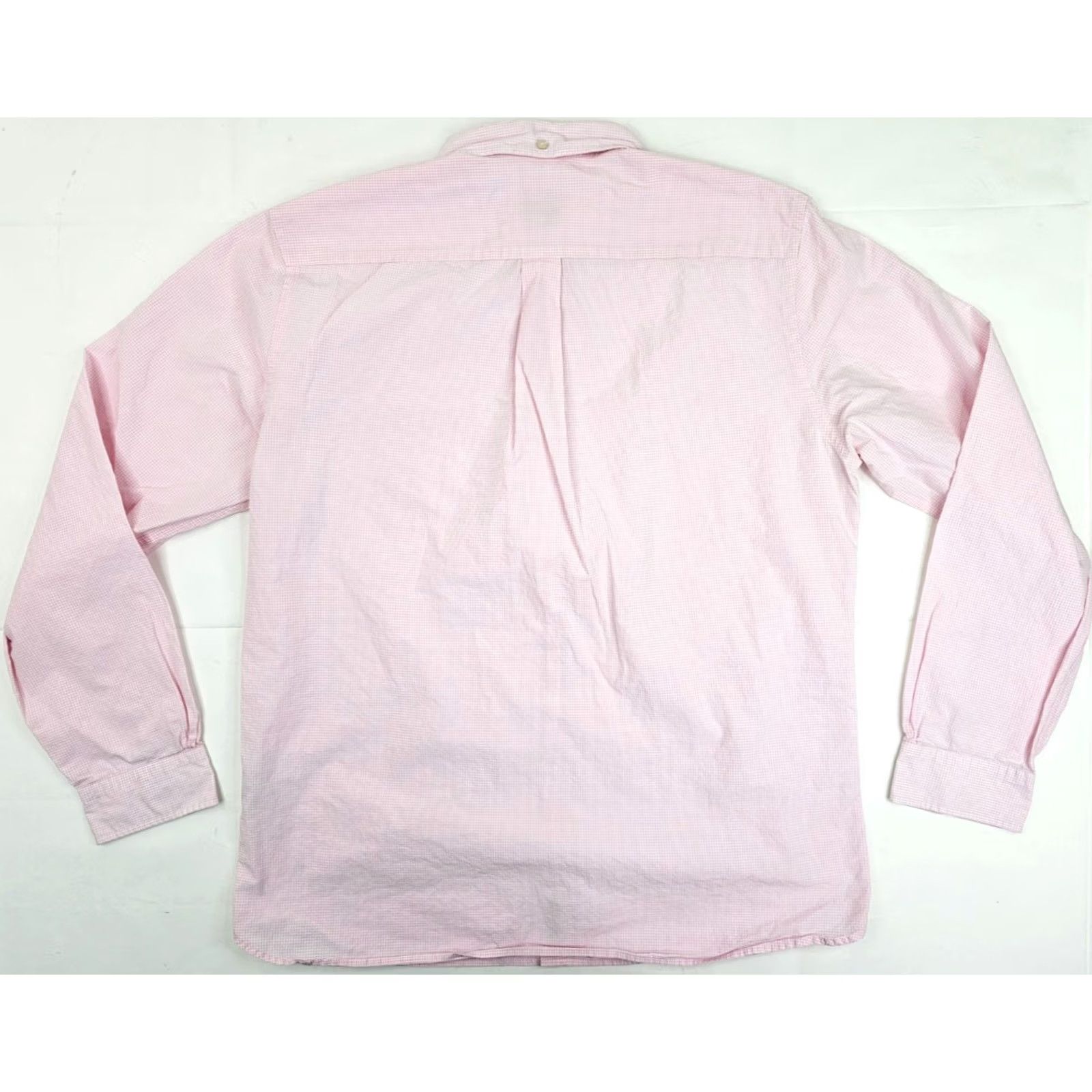 Brooks Brothers BROOKS BROTHERS Red Fleece Button-Up Shirt Men XXL Pink & White Gingham Check Shirt Men 2XL Casual Long Sleeve Button-Front Cotton Regular Size US XXL / EU 58 / 5 - 7 Thumbnail