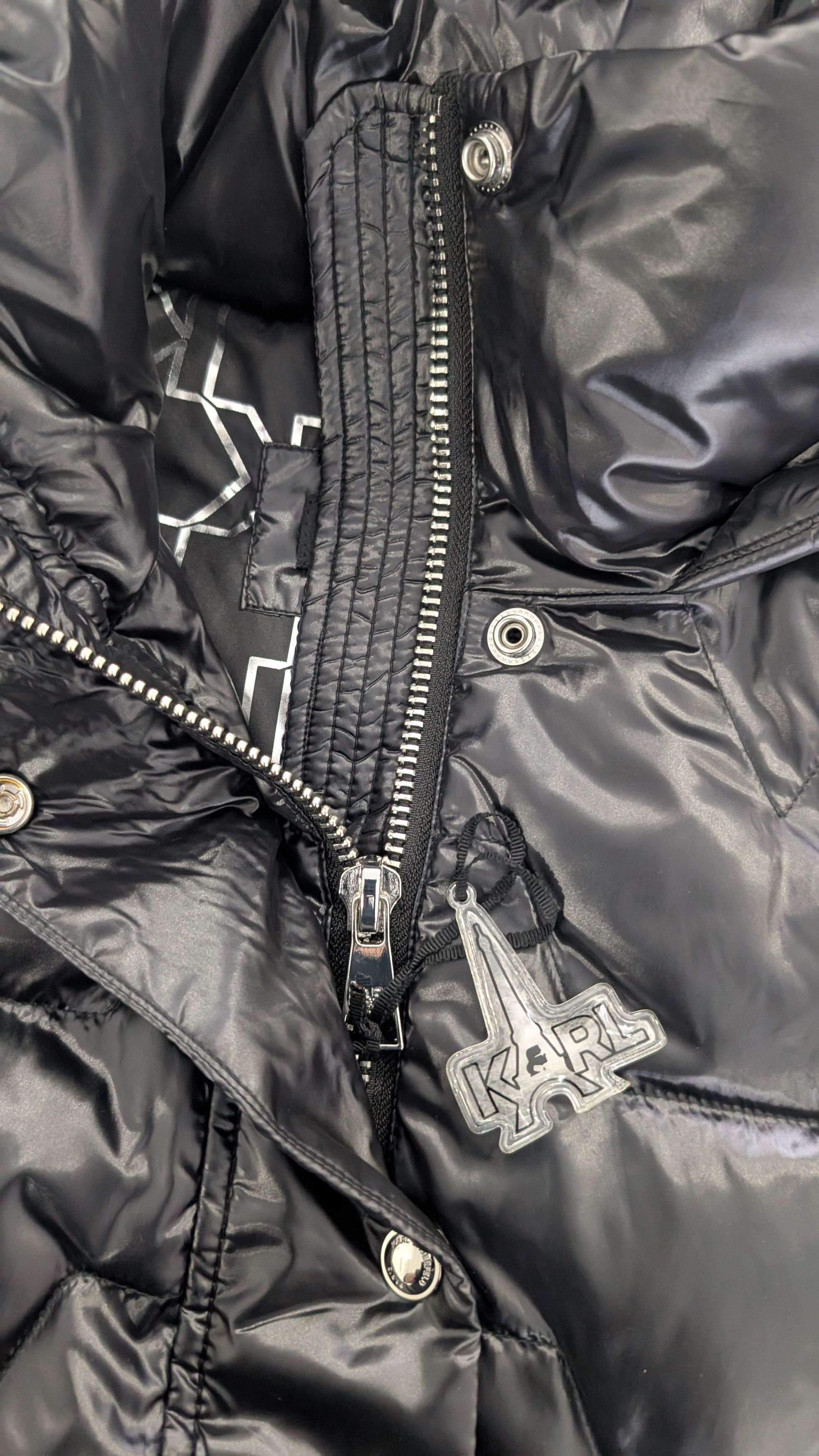 Karl Lagerfeld Karl Lagerfeld Paris Zig Zag Puffer Jacket Small Size S / US 4 / IT 40 - 11 Thumbnail