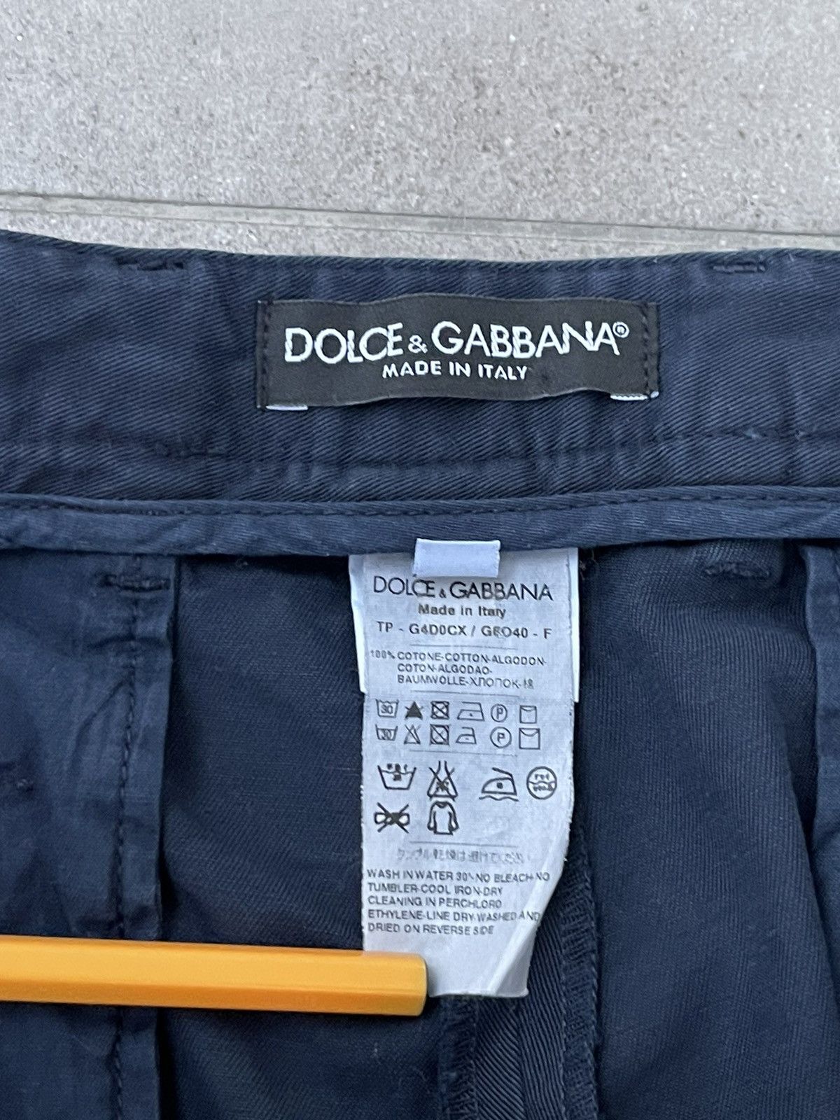 Dolce & Gabbana Dolce & Gabbana Washed Navy Chino Pants Size US 30 / EU 46 - 18 Thumbnail